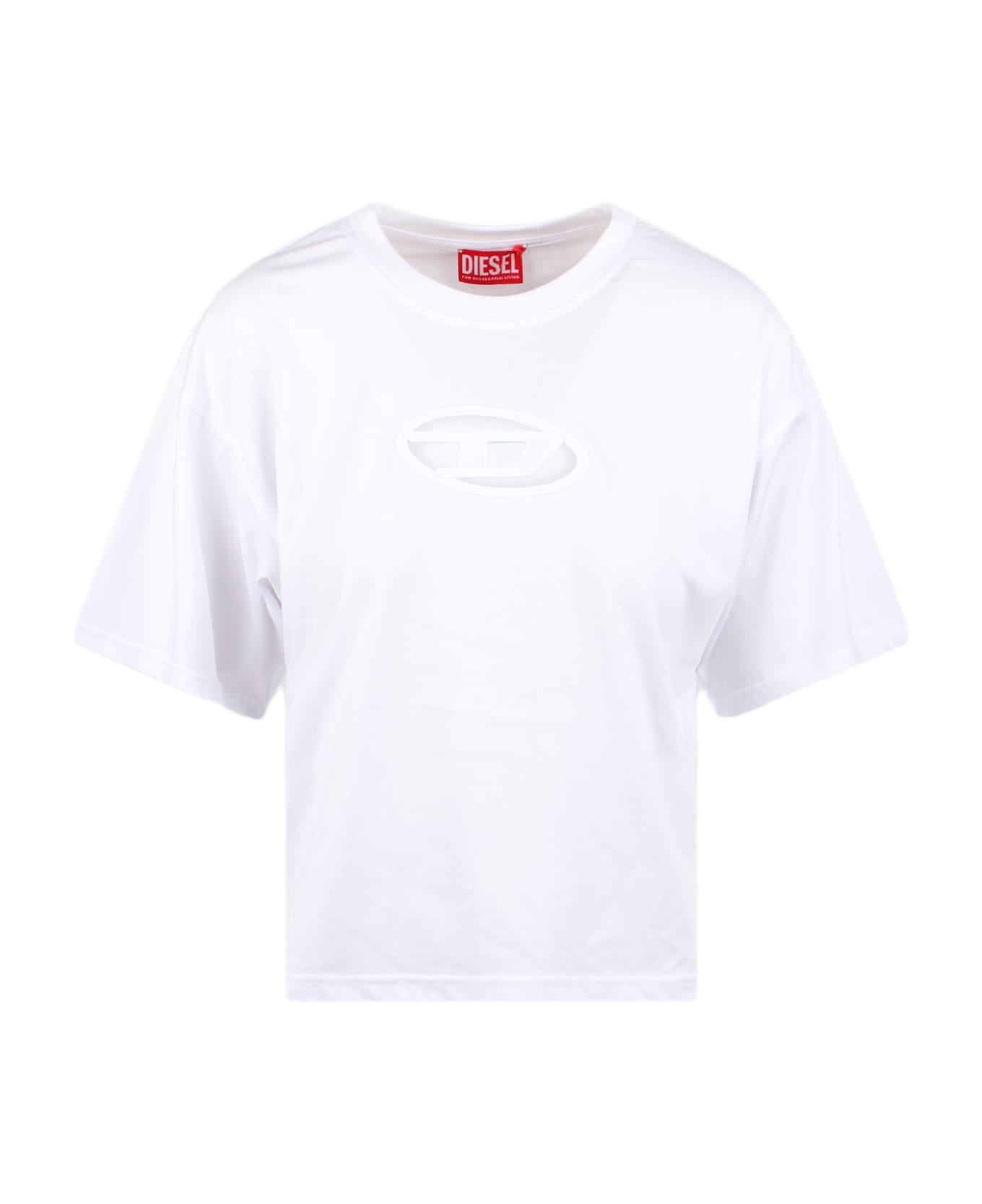 Diesel T-angie Logo Cut-out T-shirt