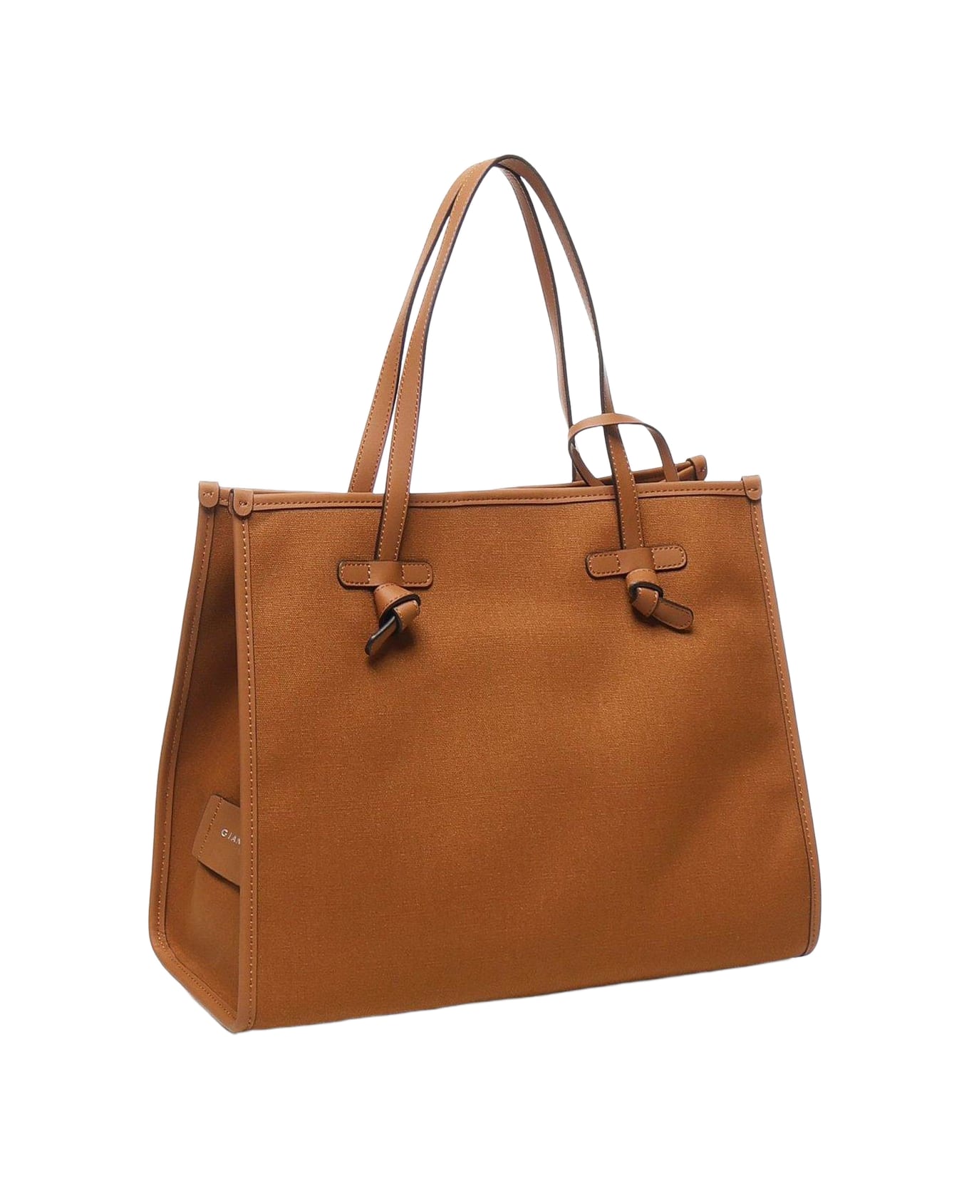 Gianni Chiarini Marcella Open Top Tote Bag - CUOIO CORDA CARAMELLO