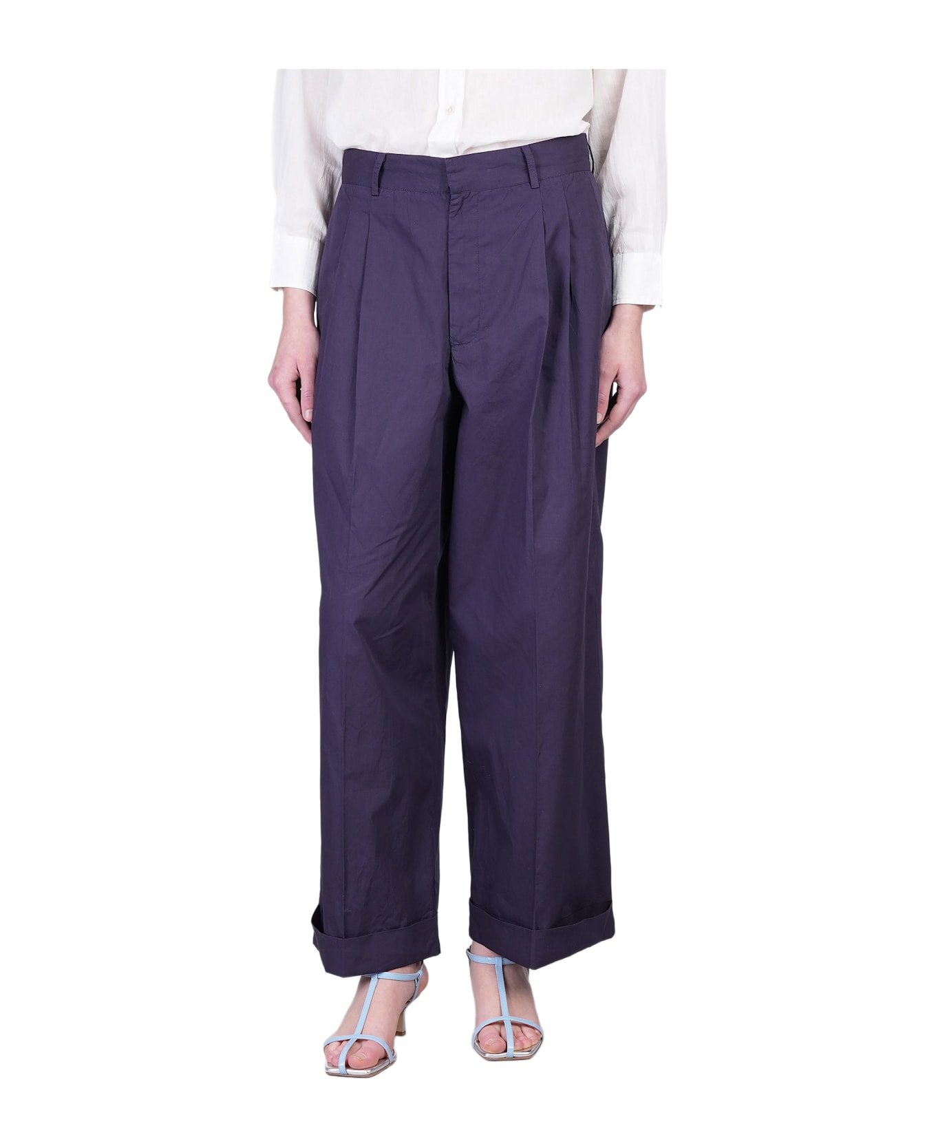 Antik Batik Pam Pants In Blue Cotton - blue