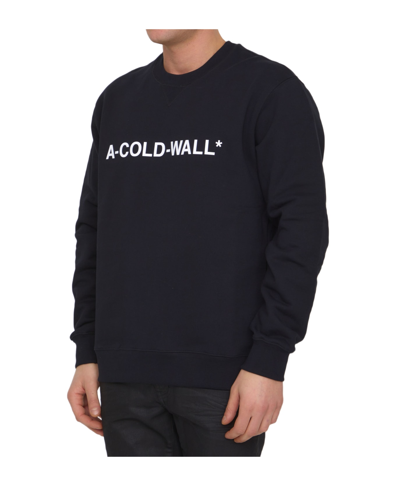 A-COLD-WALL Essential Logo Sweatshirt - BLACK フリース