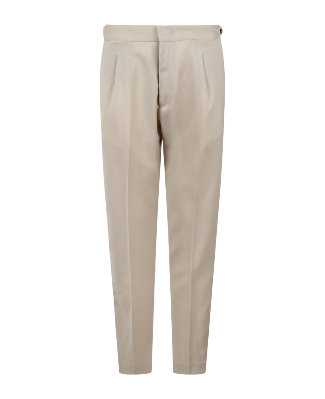Low Brand Rivale Tropical Wool Trousers - Nude & Neutrals