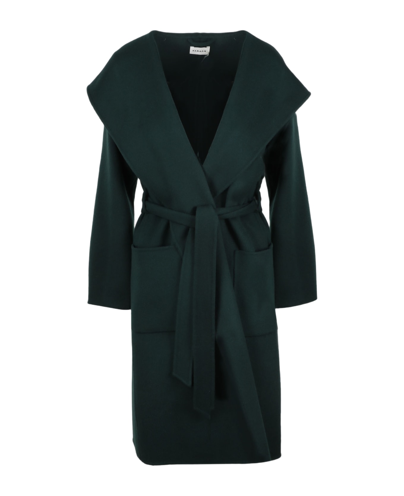 Parosh Leak Coat - Verde Bottiglia