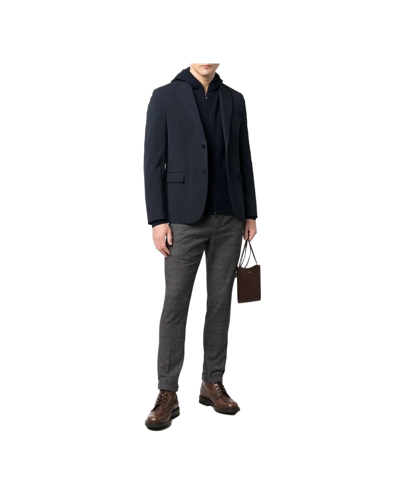 Malo Bomber Zip - Navy Blue