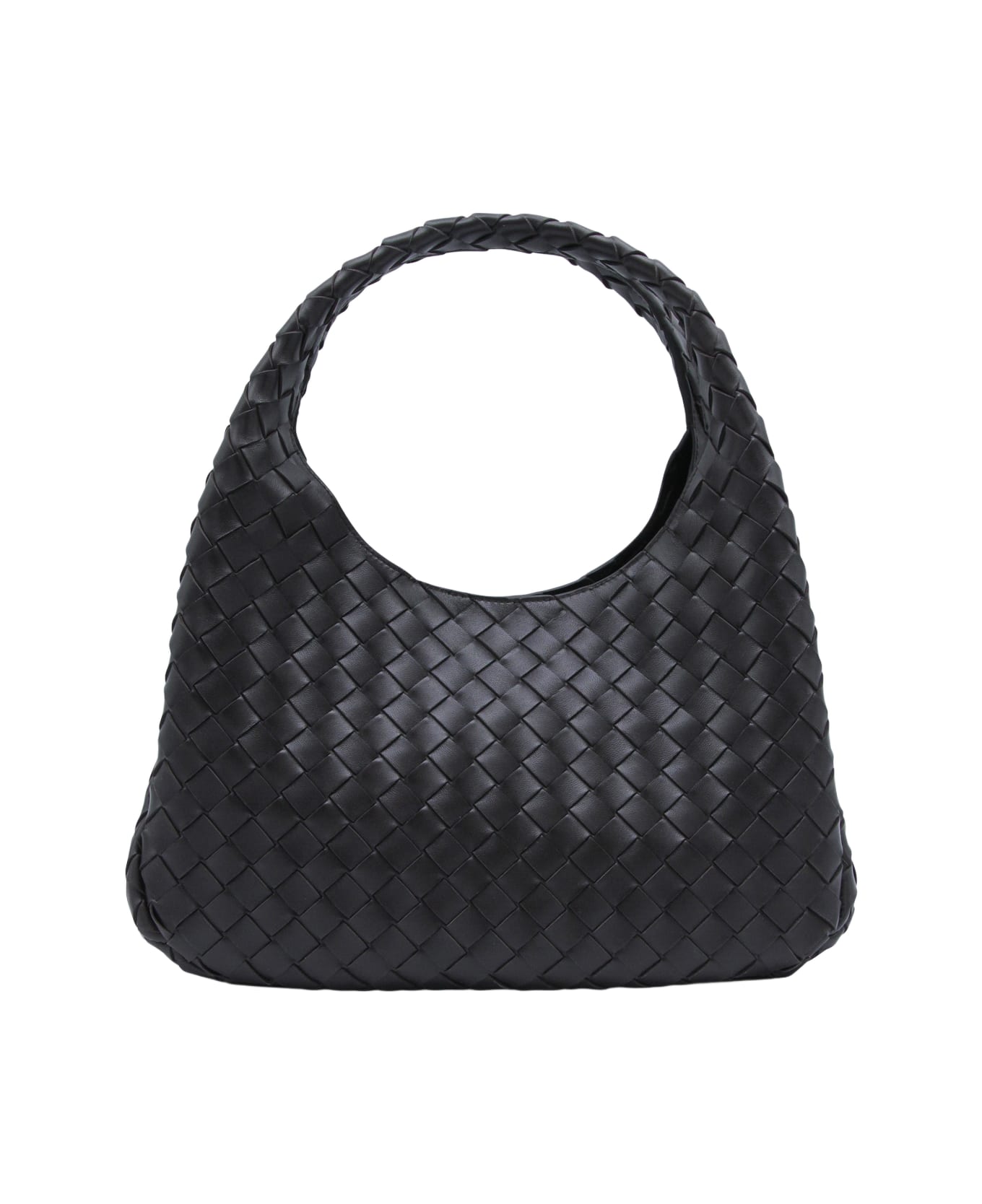 Bottega Veneta Dark Brown Leather Campana Bag - FONDANT/M BRASS