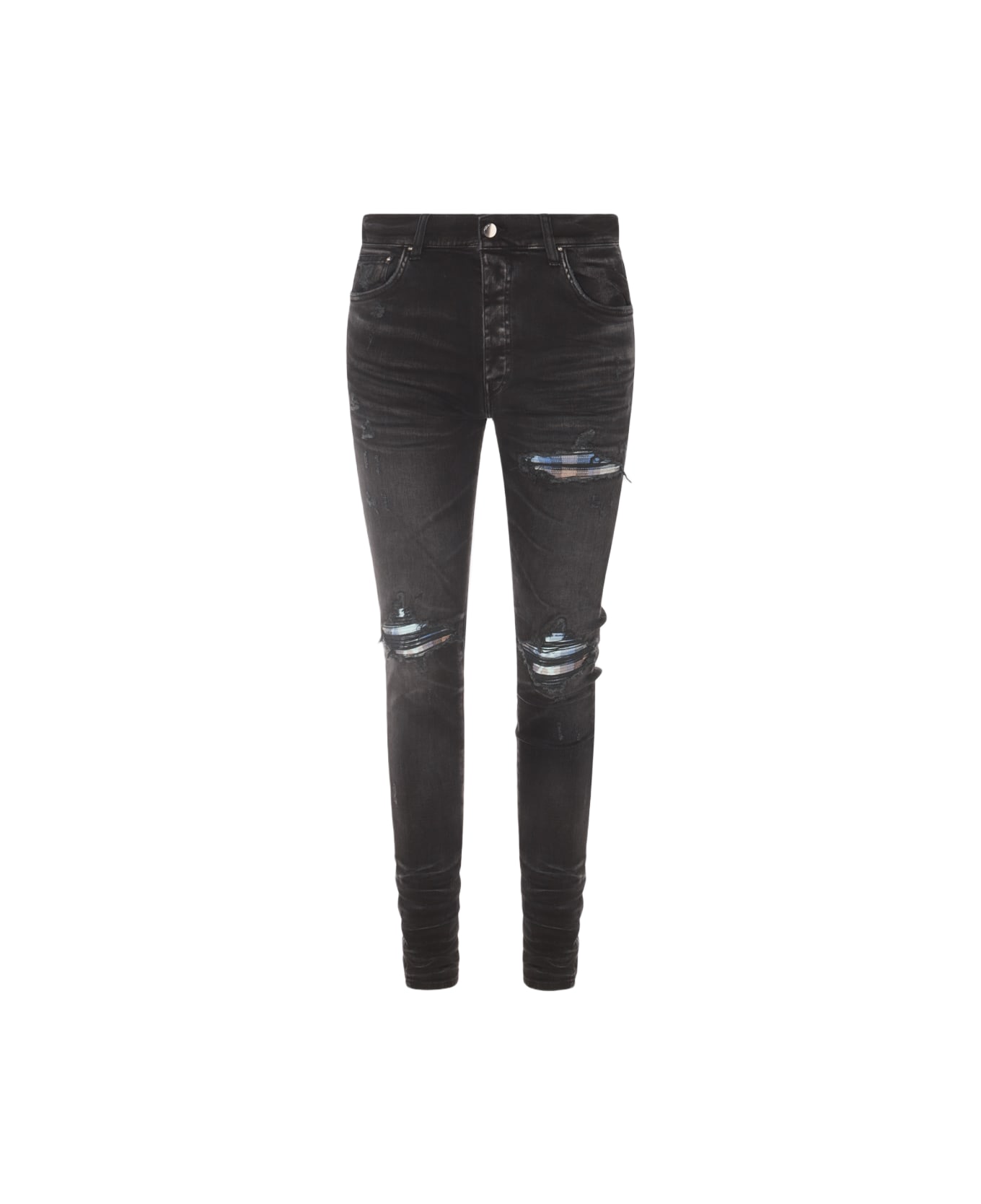 AMIRI Grey Cotton Denim Jeans - FADED BLACK デニム