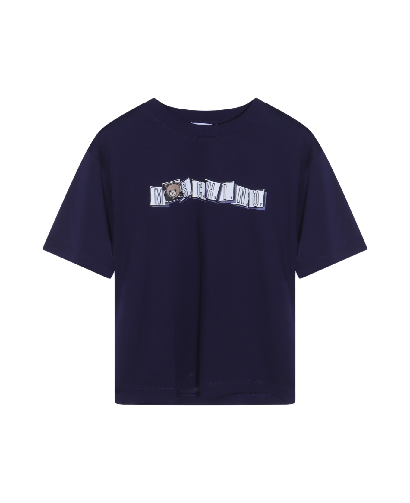 Moschino Blue Cotton T-shirt - Blue