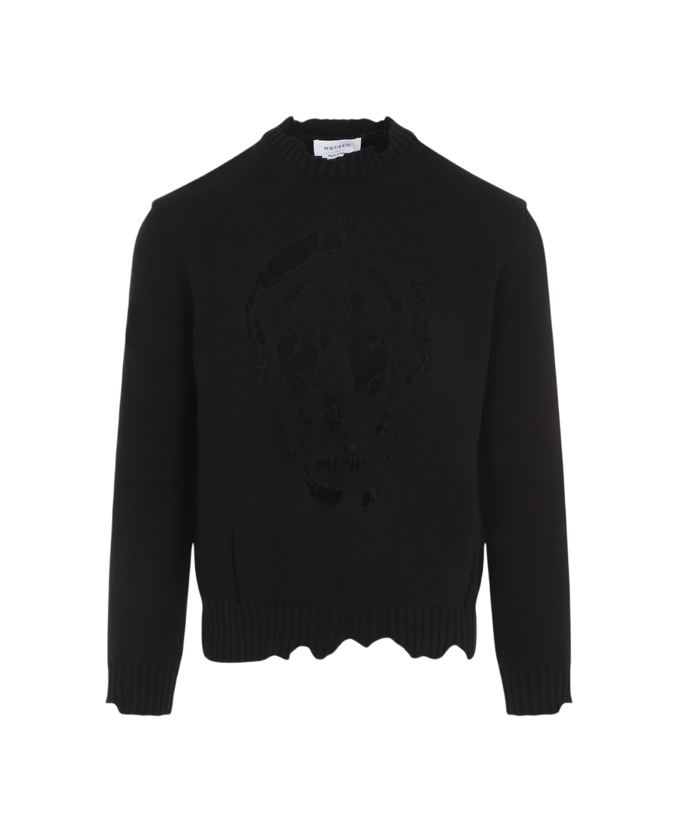 Alexander McQueen Crew Neck Pullover - Black