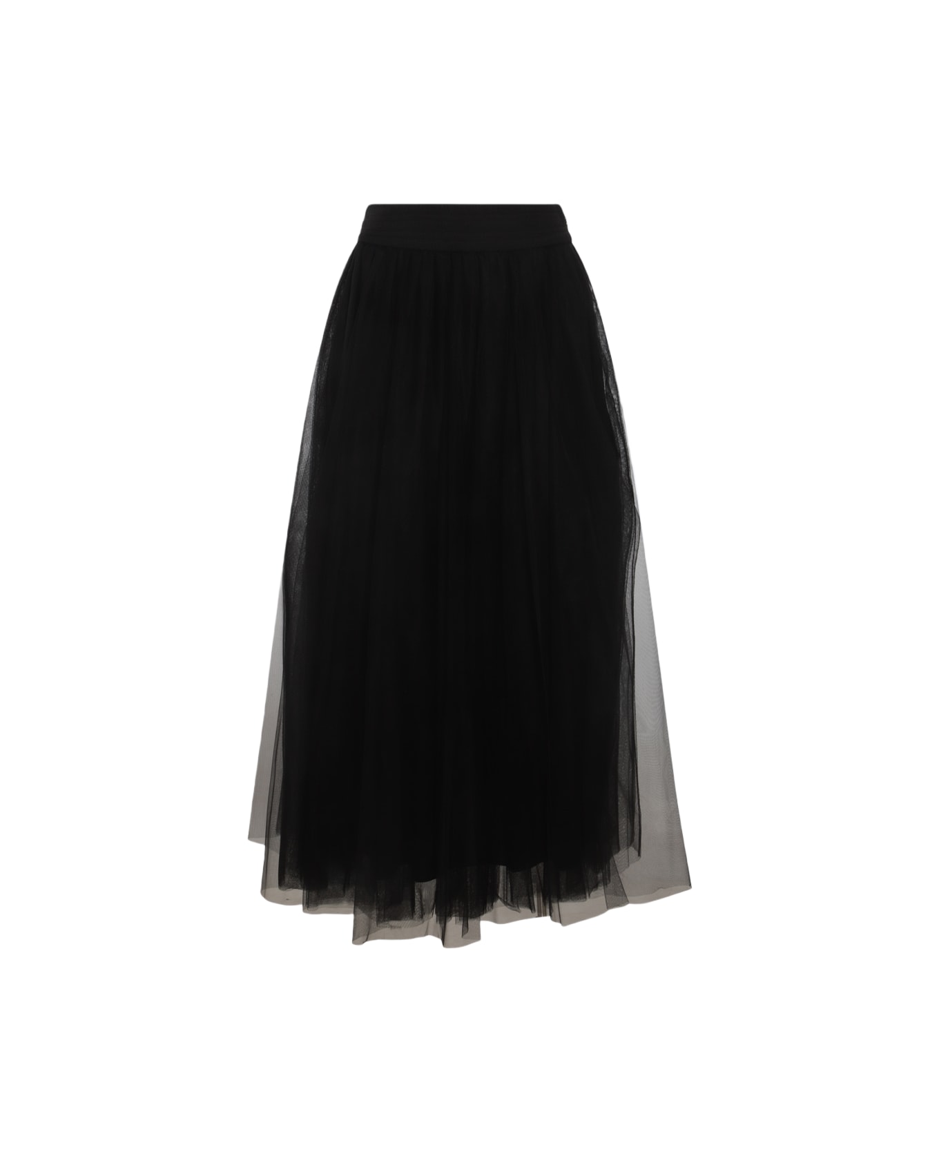 Fabiana Filippi Black Midi Skirt - Black