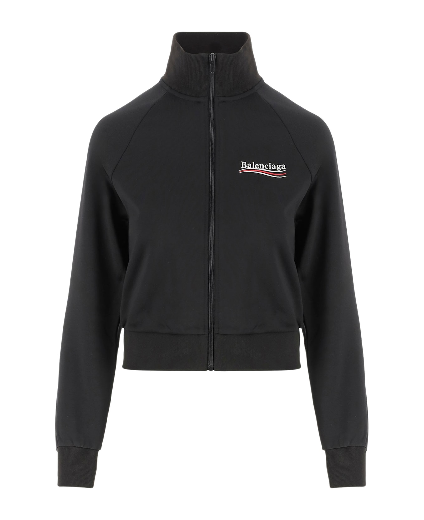 ［大人気！］BALENCIAGA Nylon Ben Sweatshirt 818505TRVE21089 Balenciaga Black Nylon Ben Sweatshirt 818505TRVE21089
