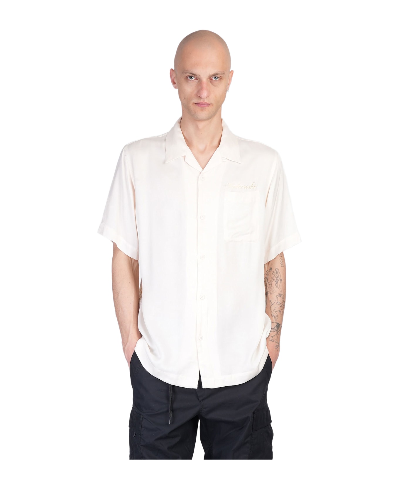Maharishi Shirt In Beige Rayon - beige