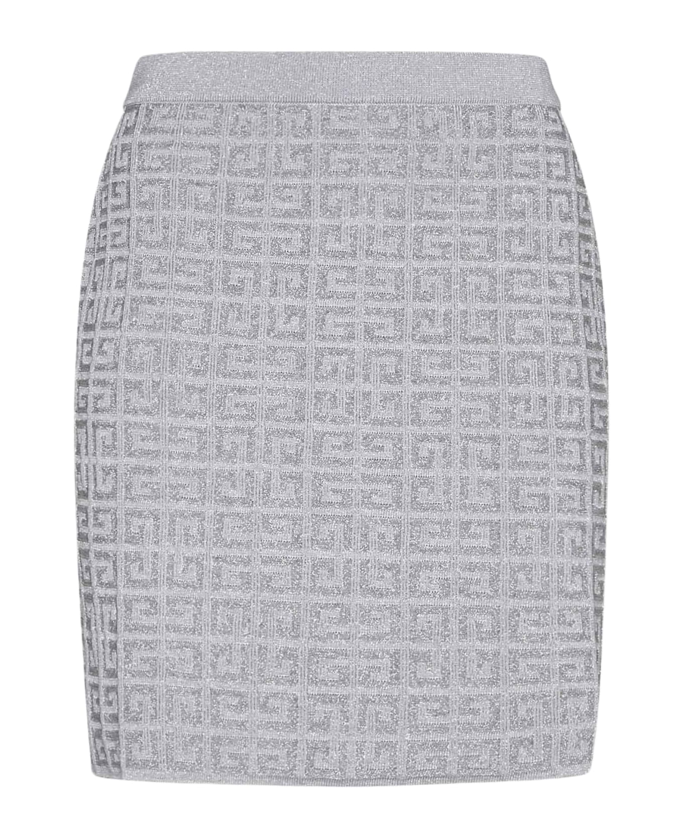 Givenchy 4g Jacquard Skirt - Silver