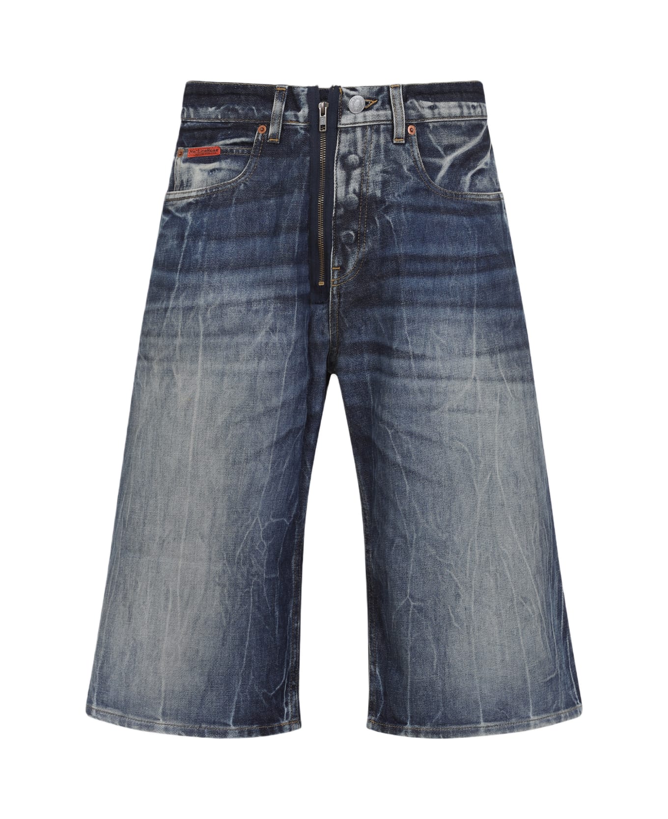 Martine Rose Martin Rose Zip Shorts - Blu Blue Acid