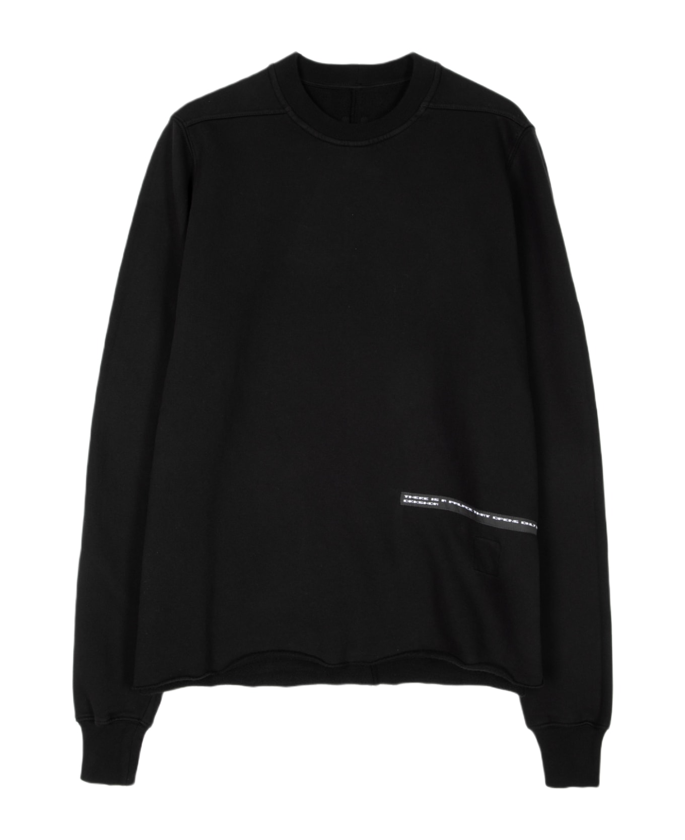 DRKSHDW Crewneck Sweat Black sweatshirt with patch detail - Crewneck sweat - Nero