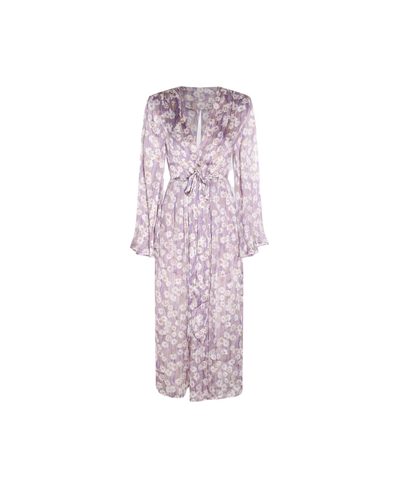 Sabina Musayev Lilac Print Long Dress - LILAC PRINT ワンピース＆ドレス