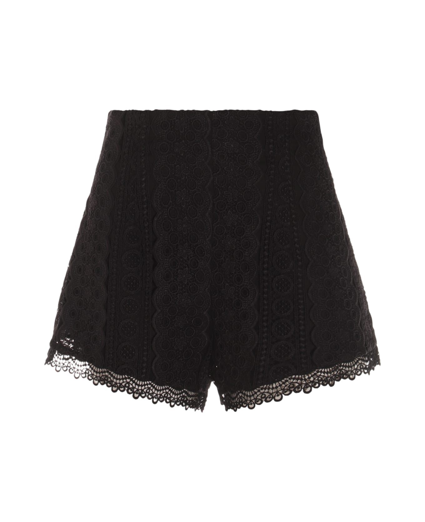 Charo Ruiz Black Cotton Blend Shorts - Black