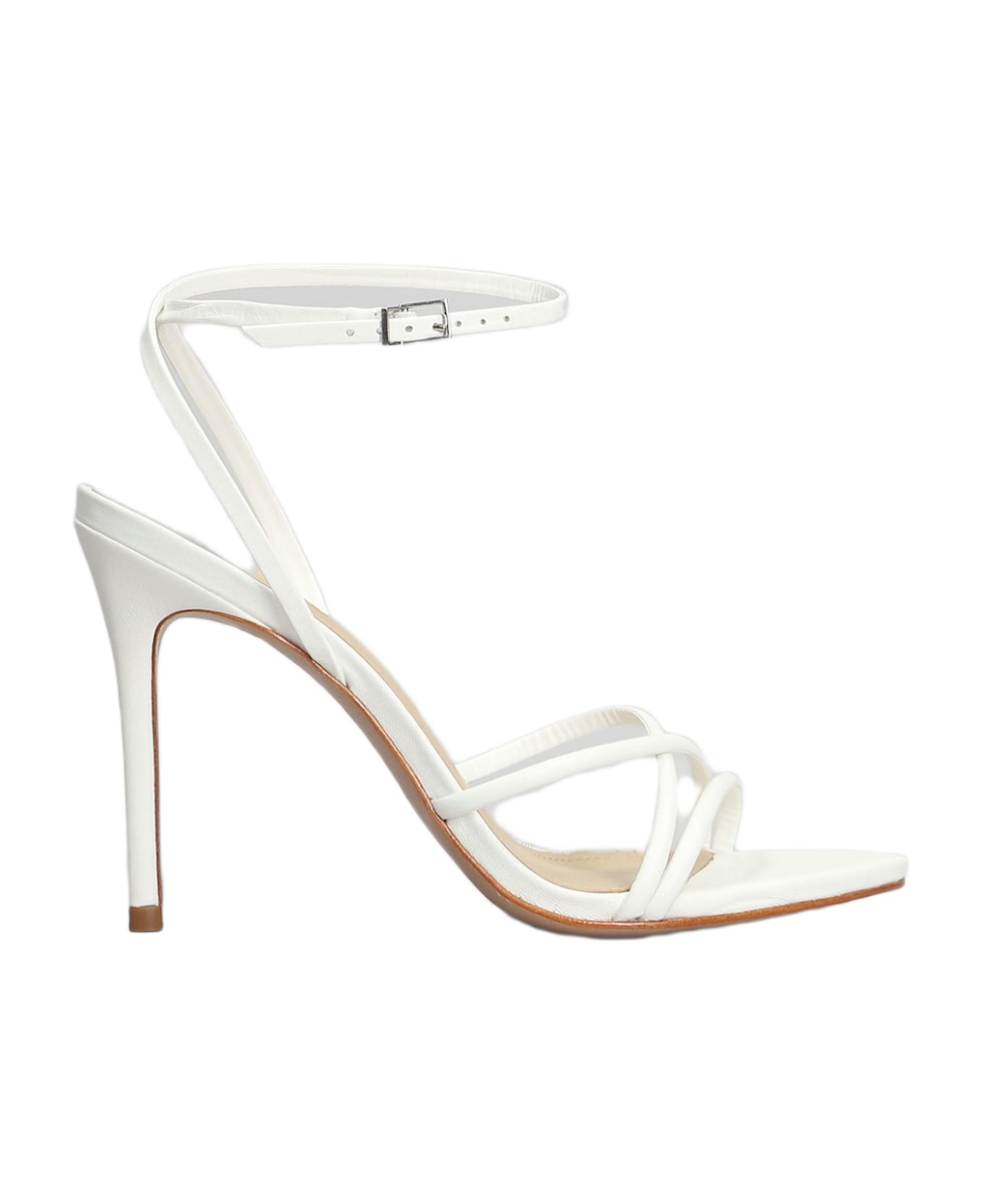 Schutz Sandals In White Leather - white