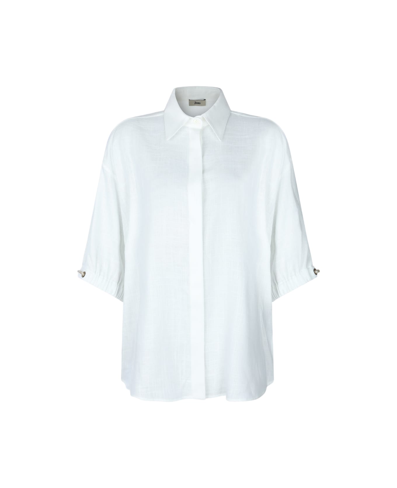 Herno White Cotton Shirt - White