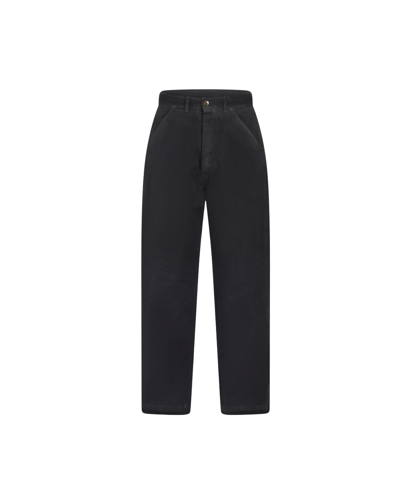 Maison Margiela Dark Blue Cotton Pants - STONE WASH BLUE