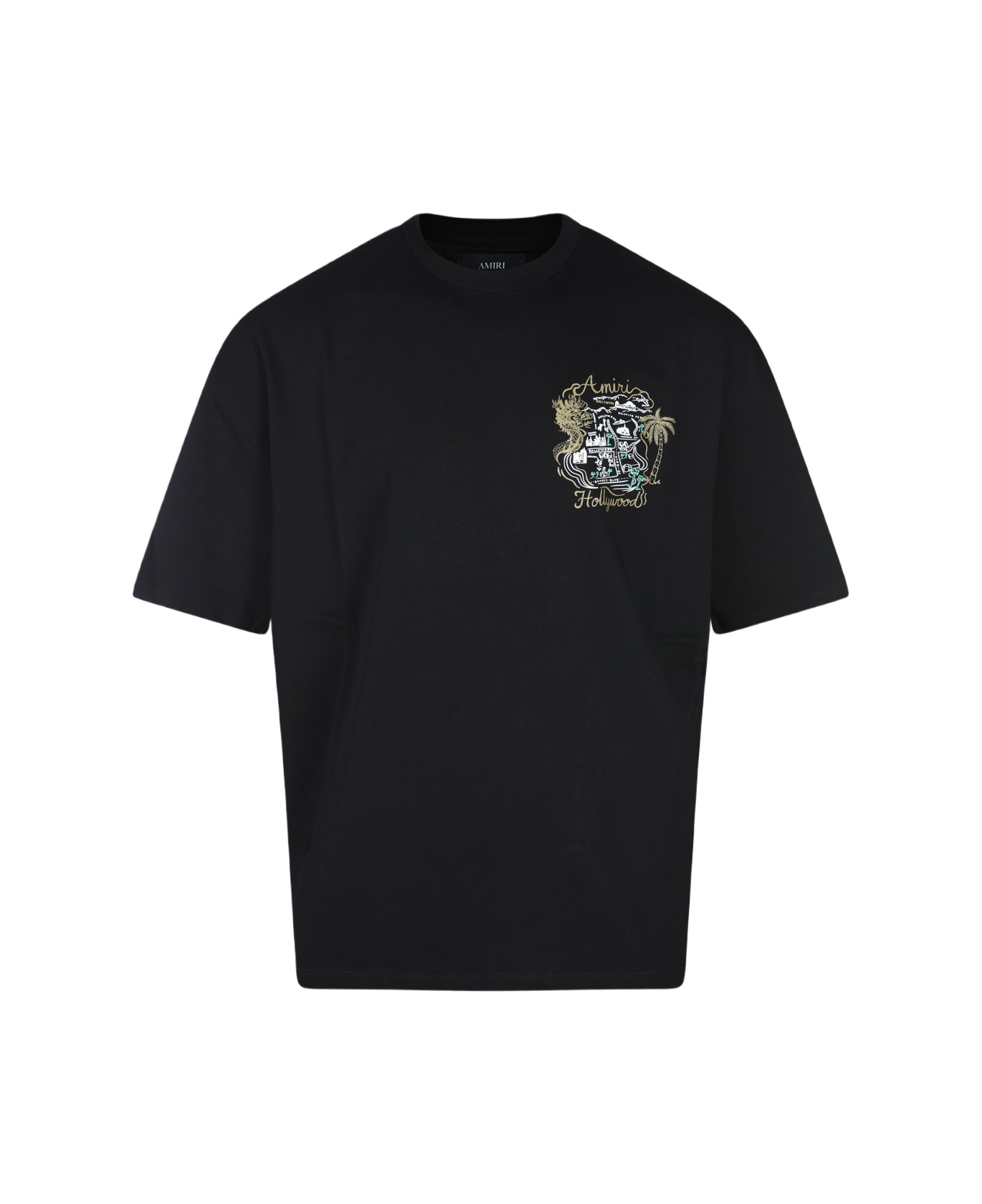 AMIRI Black Cotton T-shirt - Black