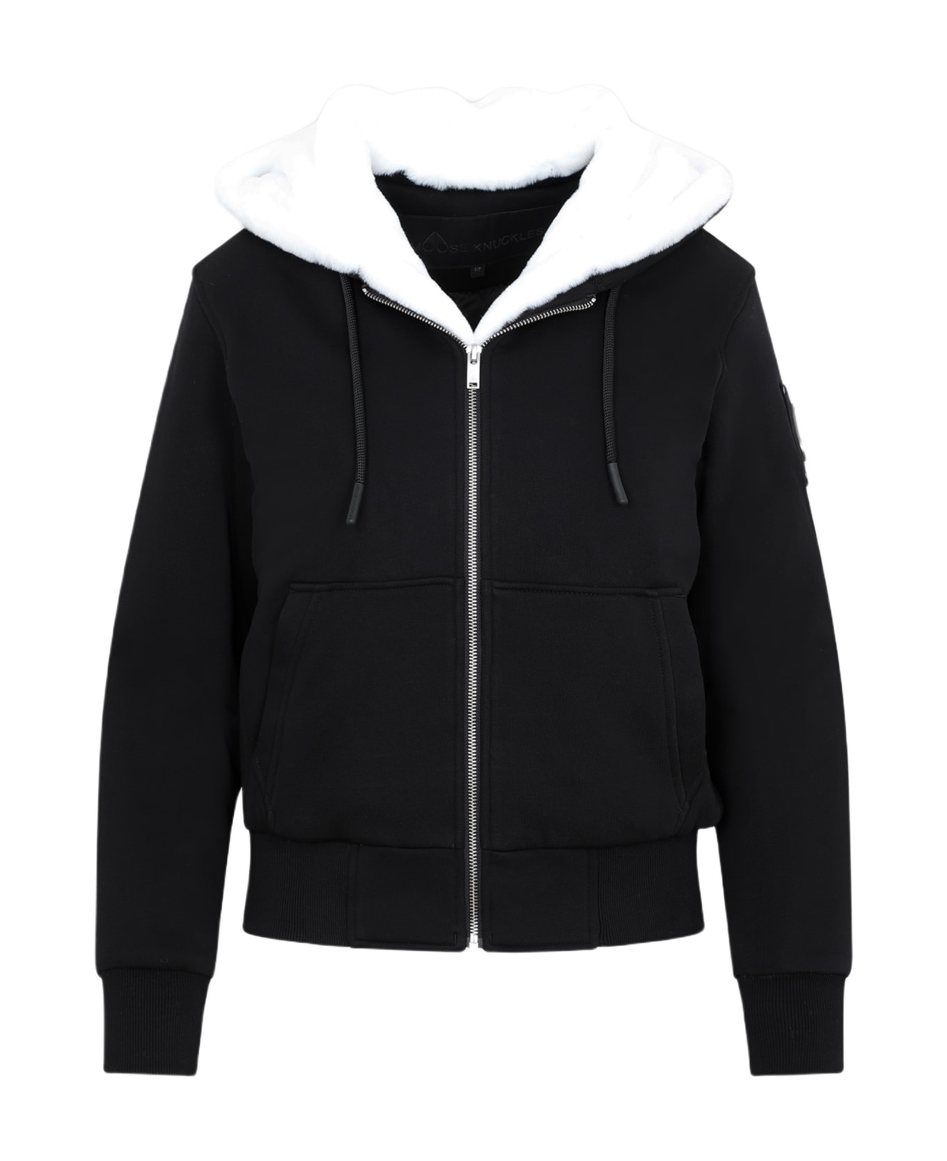 Moose Knuckles Madison Bunny Gold Jacket - Black White ダウンジャケット