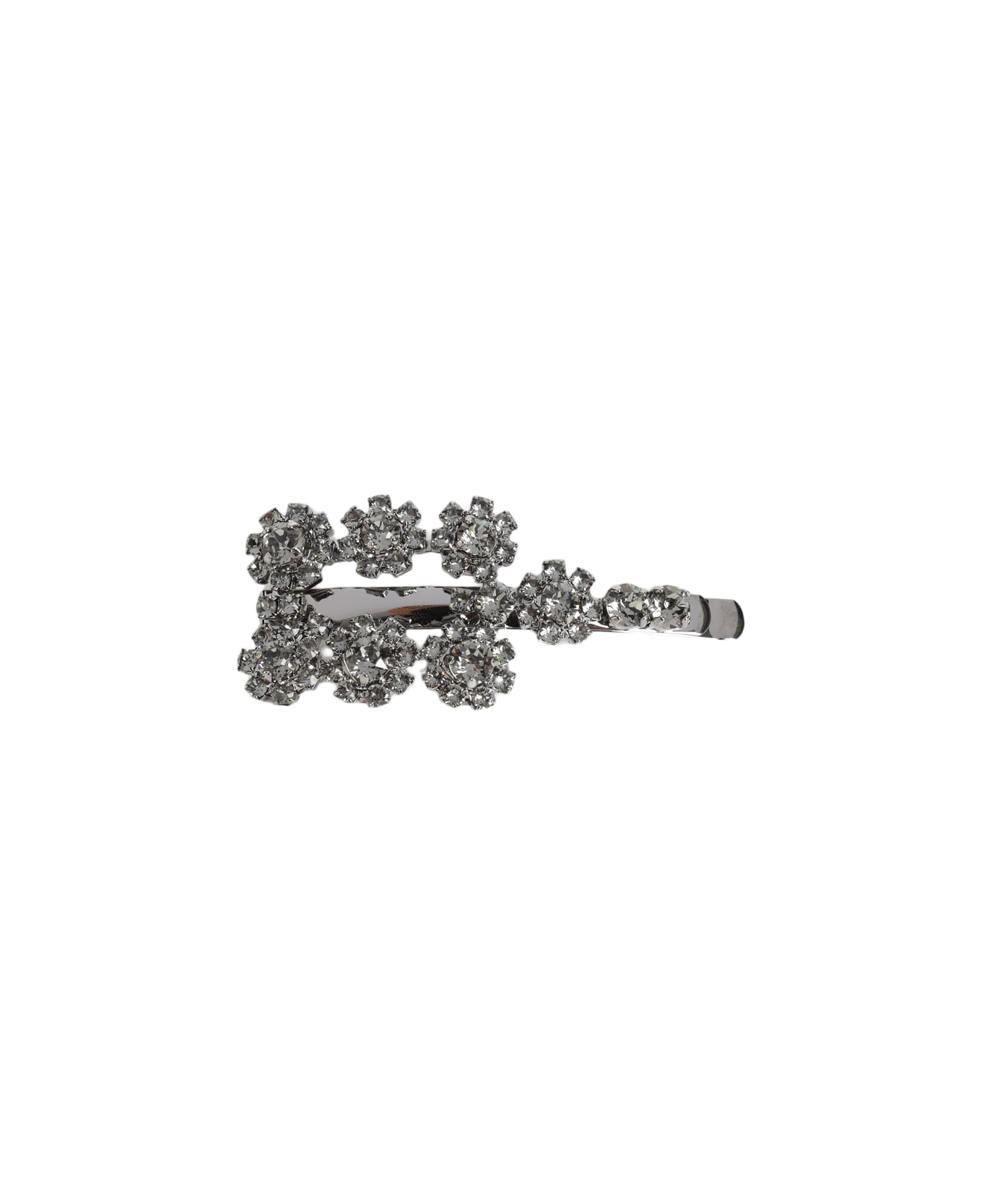 Roger Vivier Flower Strass Hair Clip - Crystal