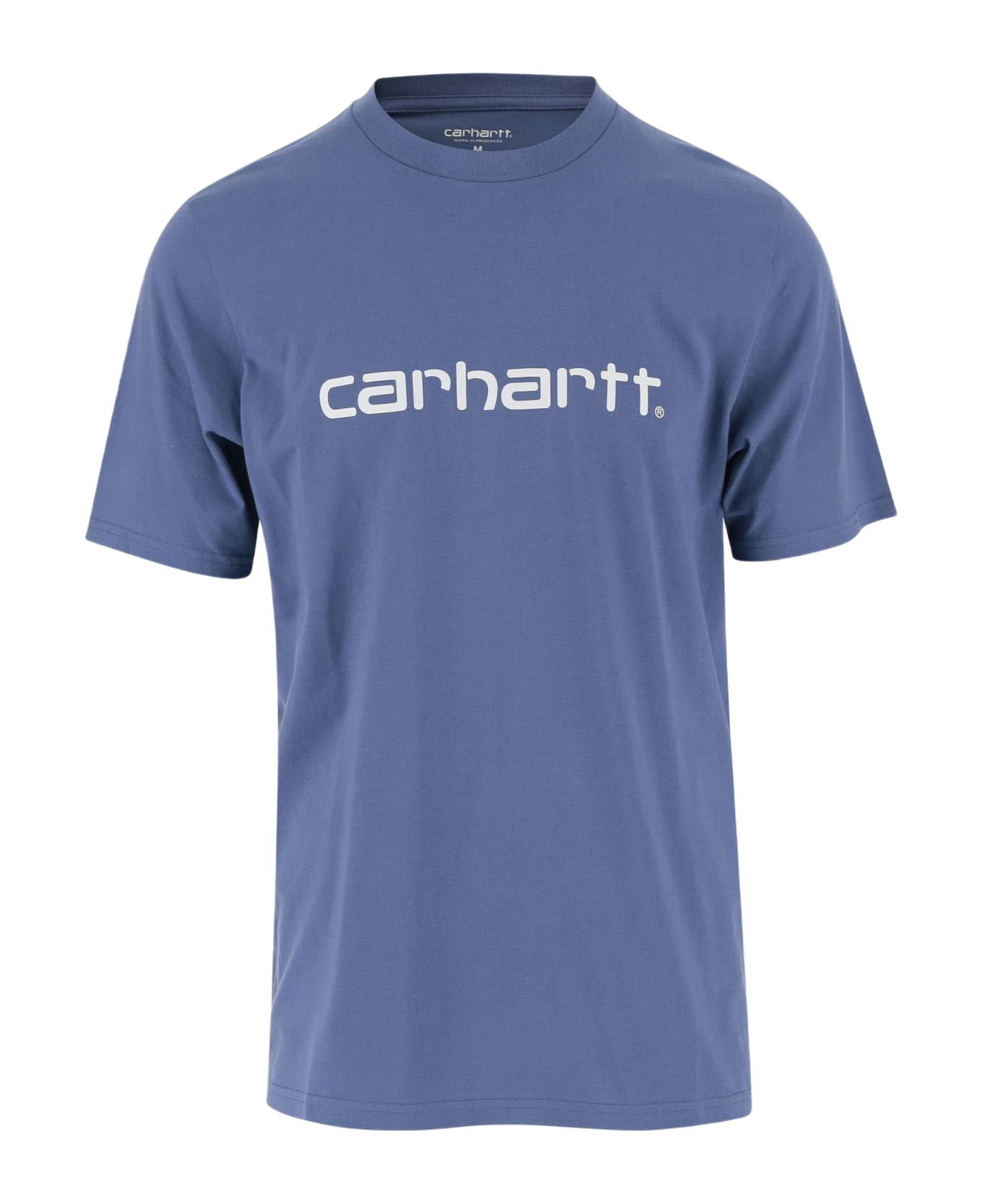 Carhartt Cotton T-shirt With Logo - Blue