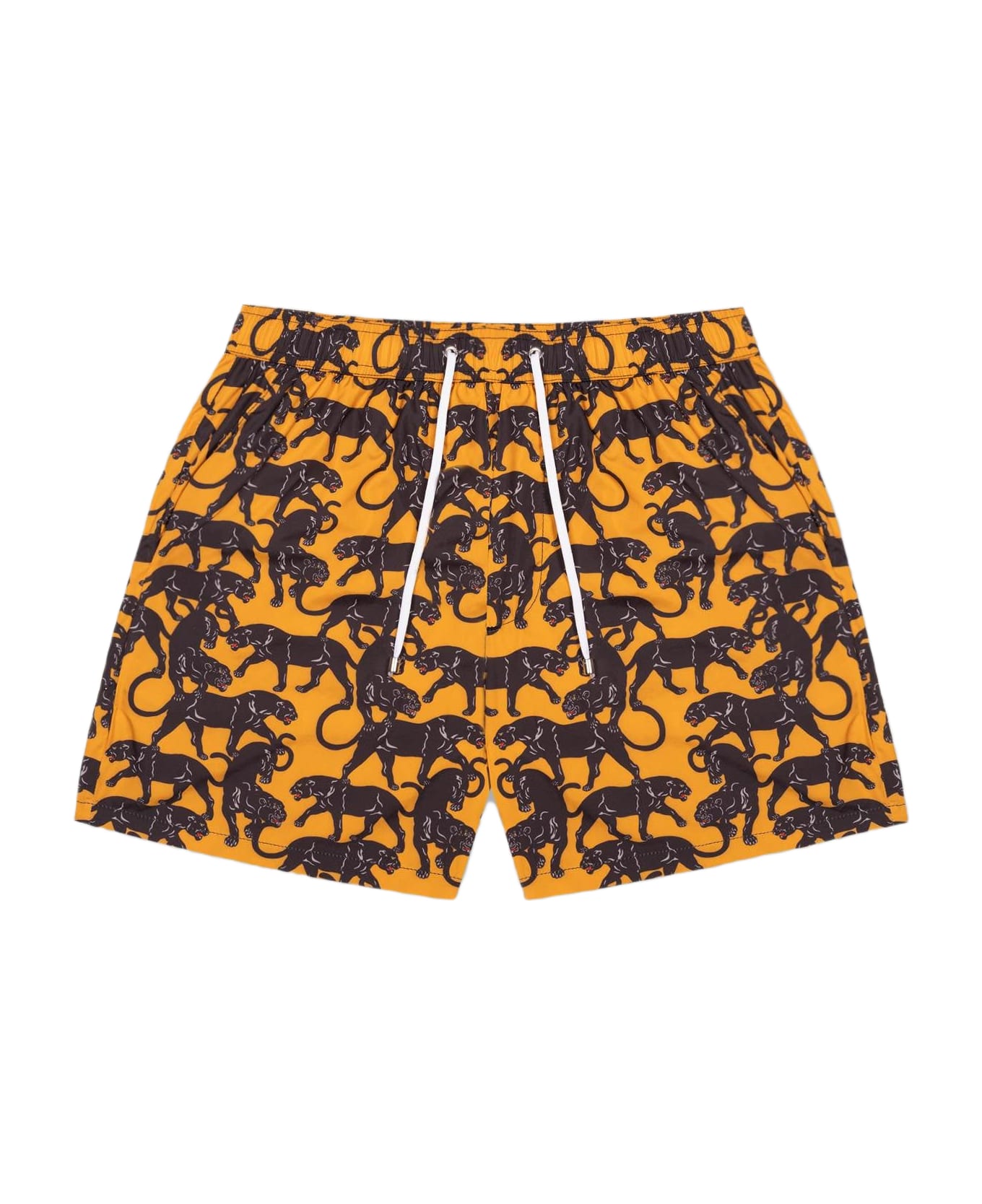Larusmiani Swim Suit Pink Panther Swimming Trunks - Yellow