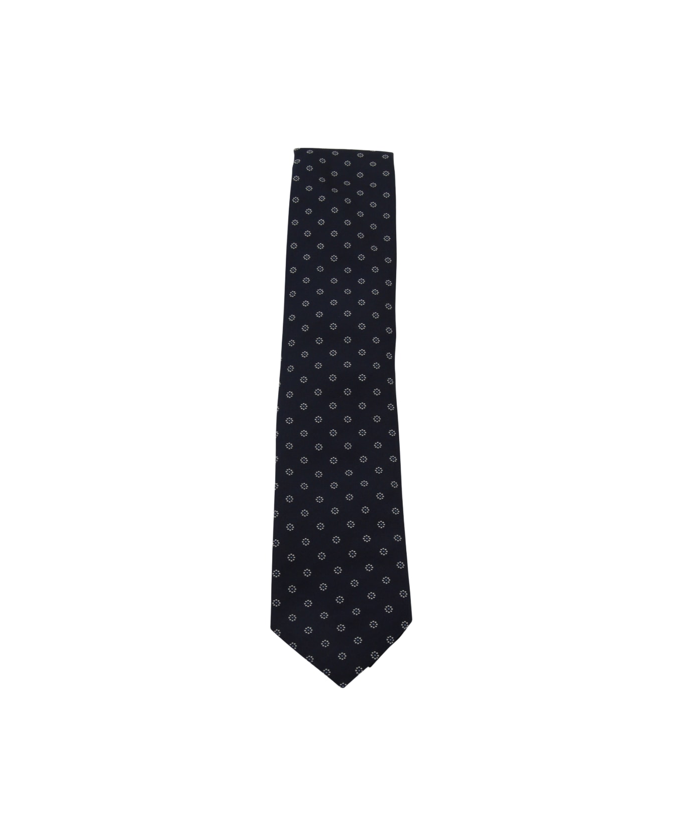 Zegna Navy Silk Tie - Blue