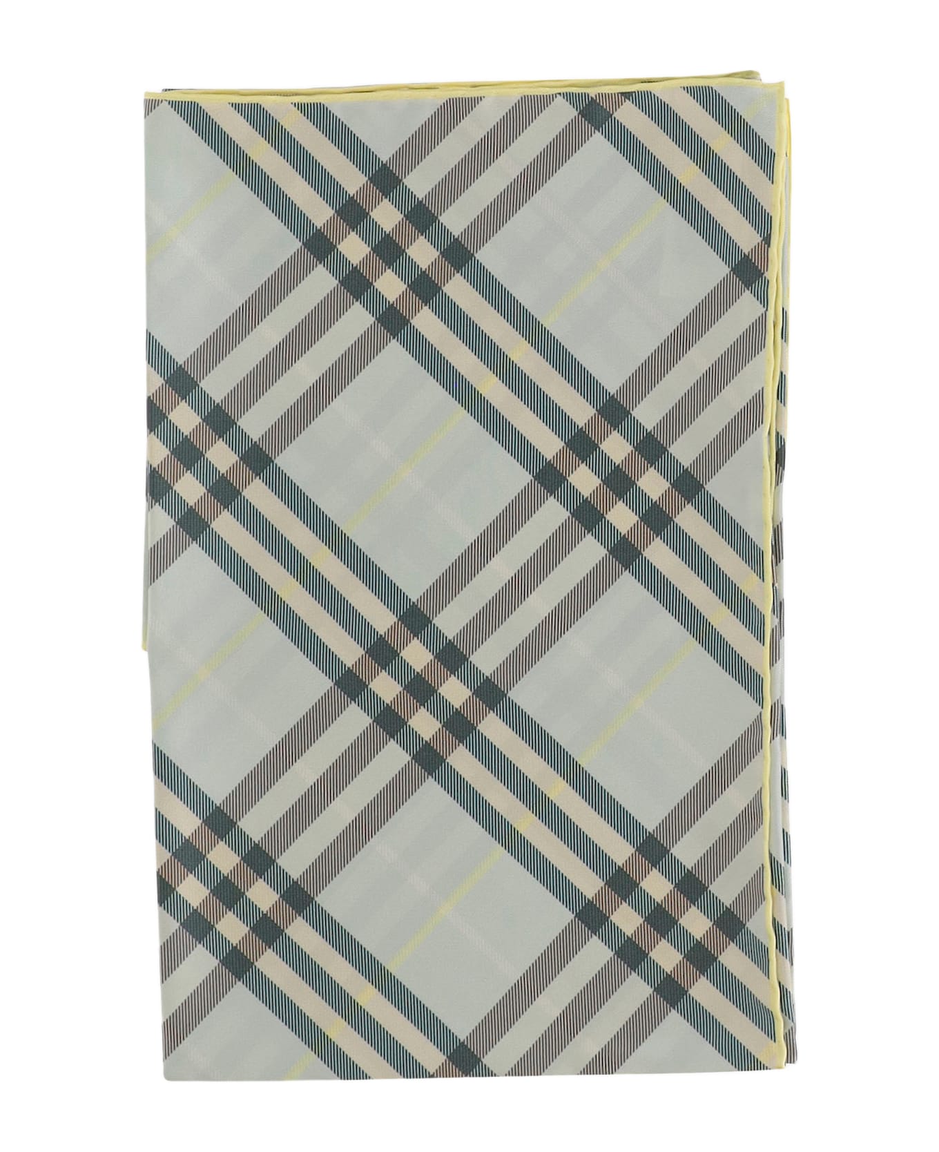 Burberry Silk Check Scarf - Red