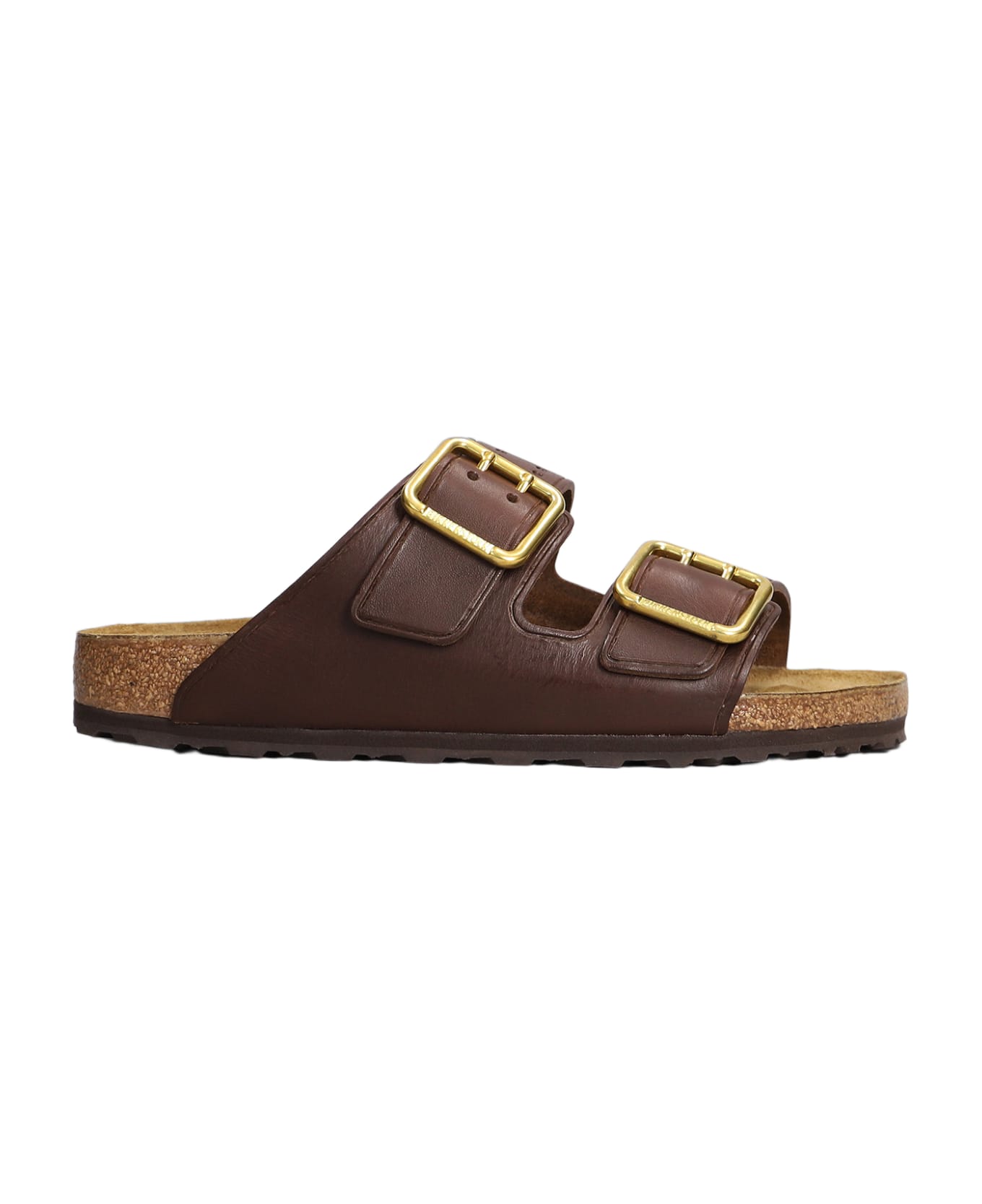 Birkenstock Arizona Bold Flats In Brown Leather - Brown その他各種シューズ