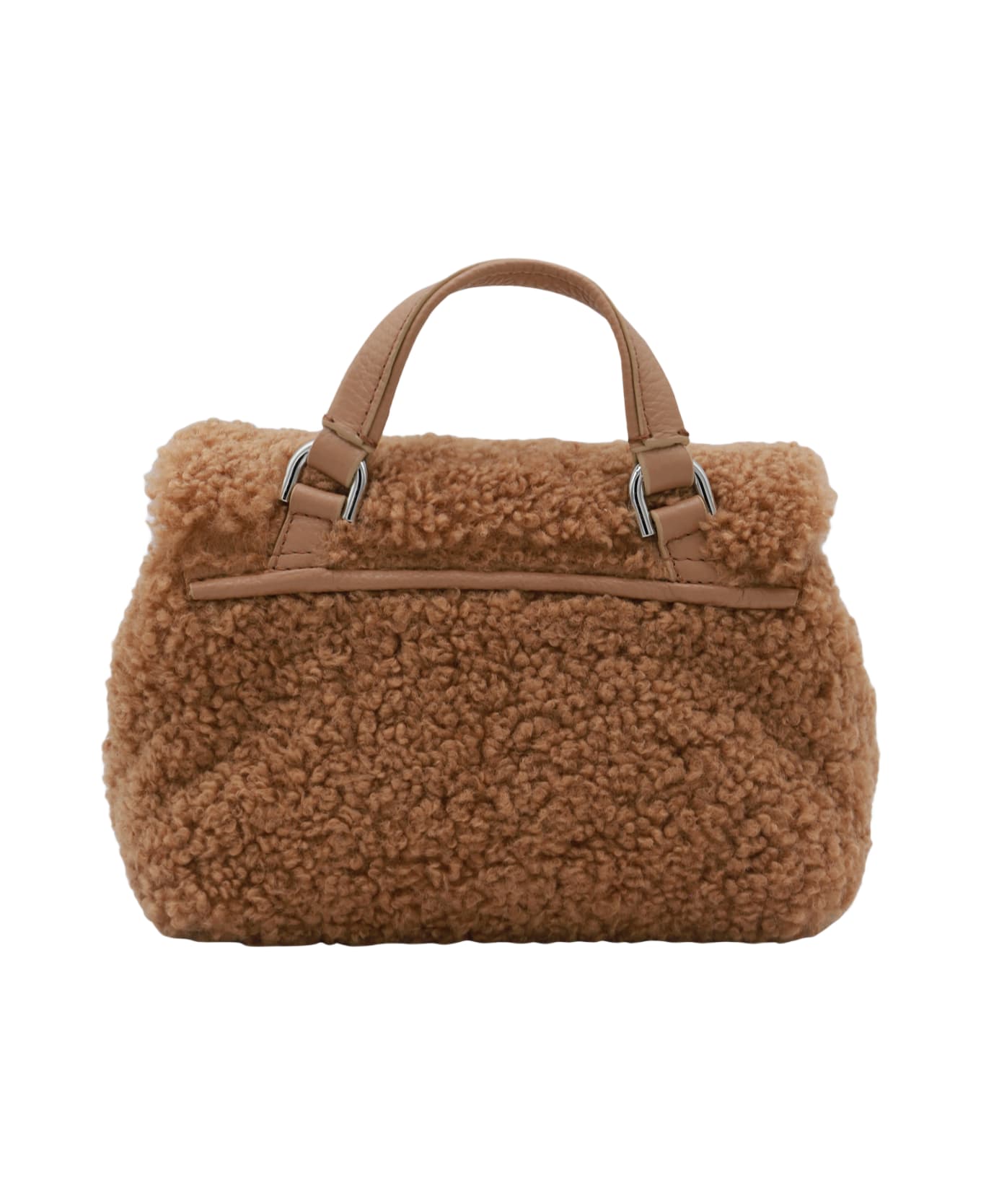 Zanellato Brown Leather Postina Dolly Baby Top Handle Bag - BROWN TEDDY