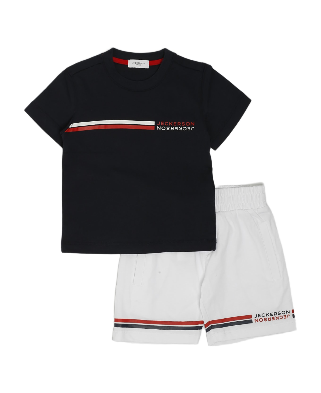 Jeckerson T-shirt+shorts Suit - BLU-BIANCO ジャンプスーツ