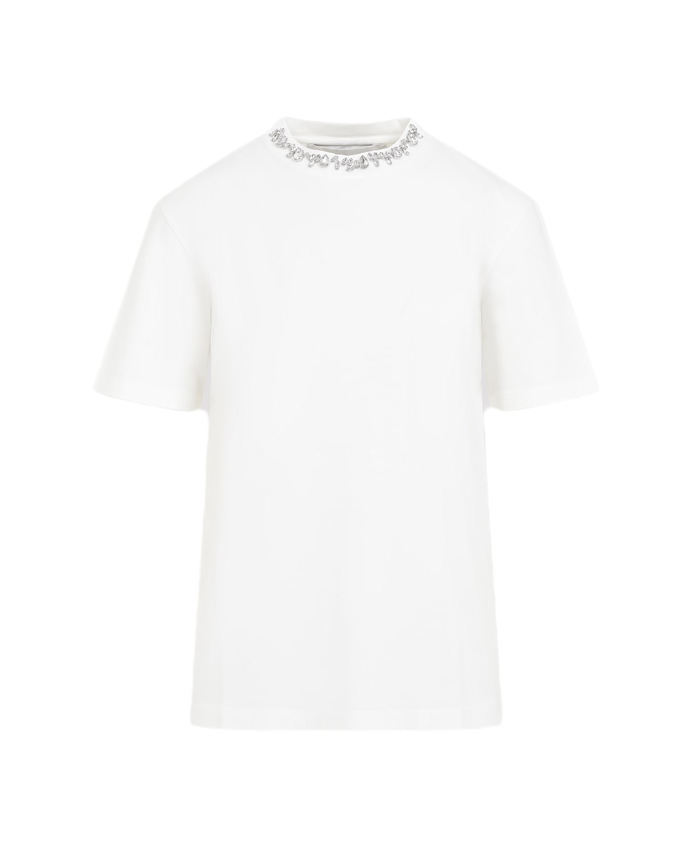Golden Goose W Embroidery T-shirt - Vintage White