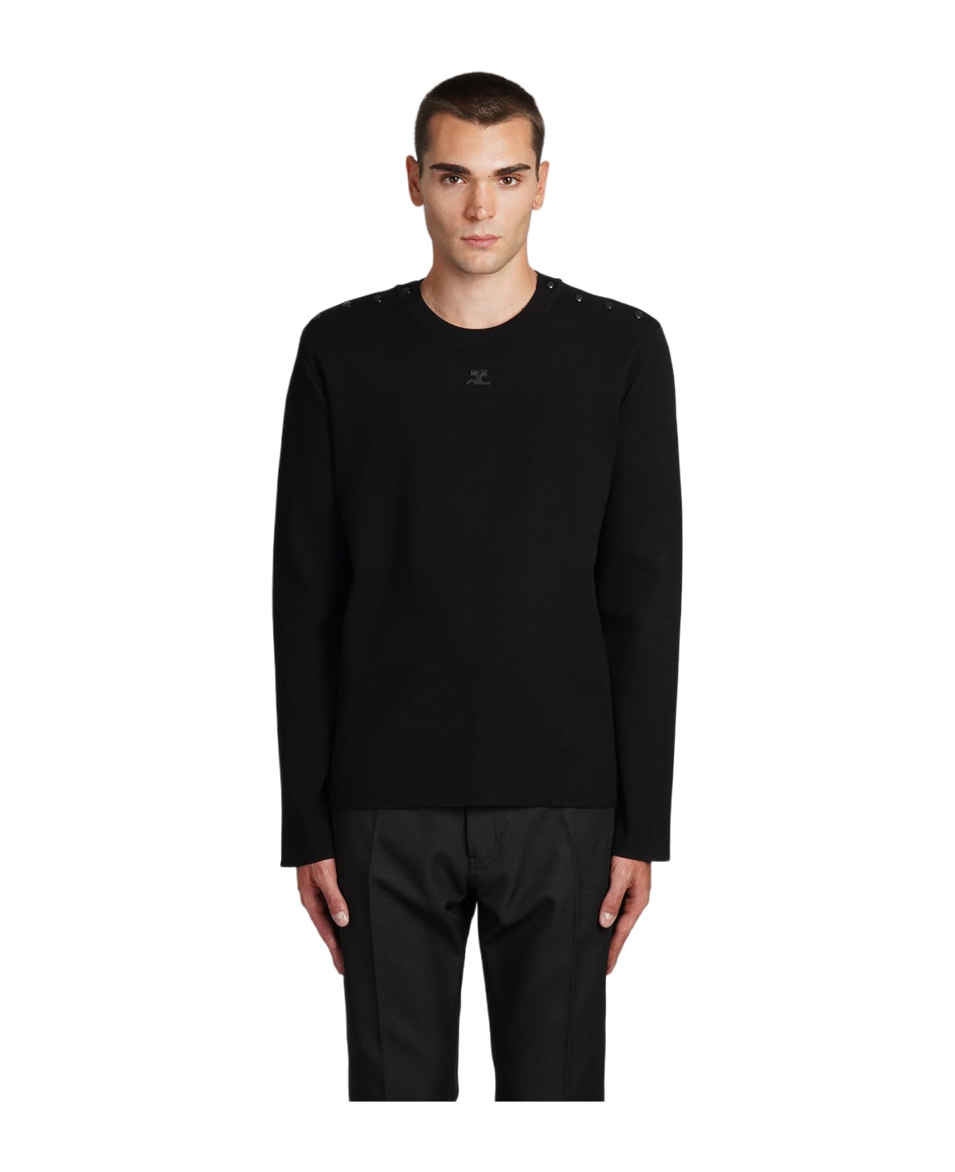 Courrèges Knitwear In Black Viscose - black