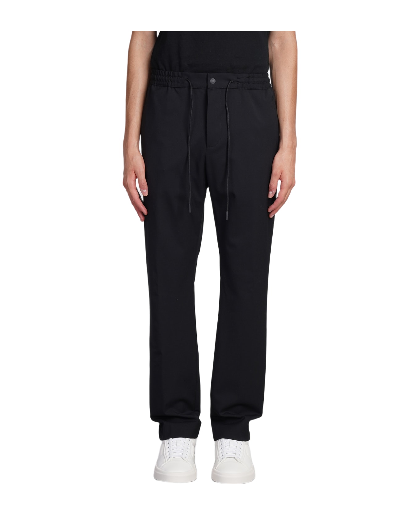 PT01 Pants In Black Wool - black