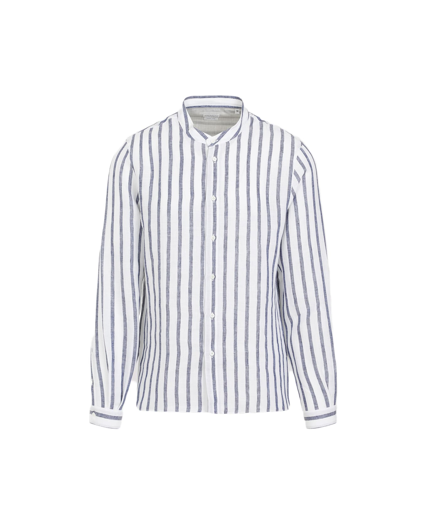 Brunello Cucinelli Striped Button-up Shirt - Bianco Denim