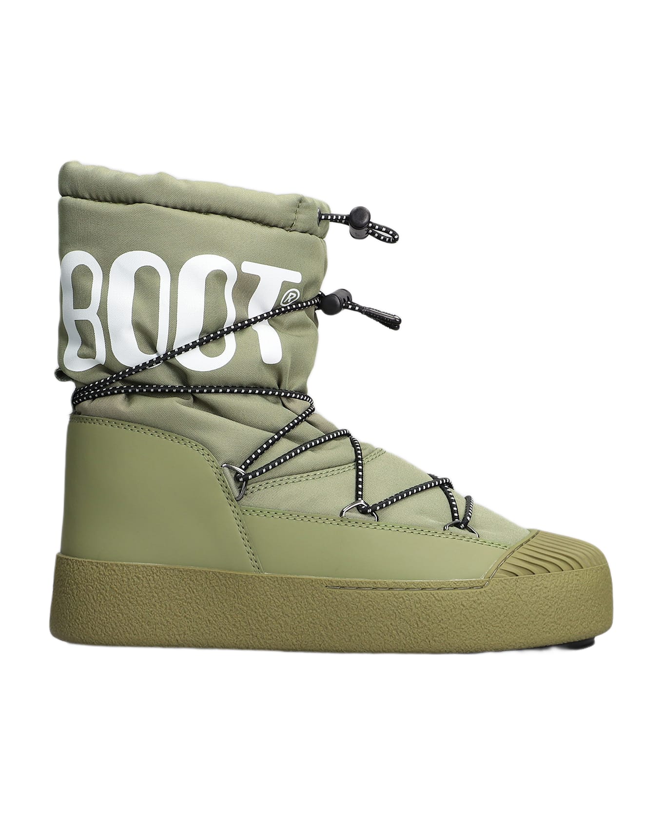 Moon Boot Mb Mrack Polar Ankle Boots In Green Nylon - GREEN