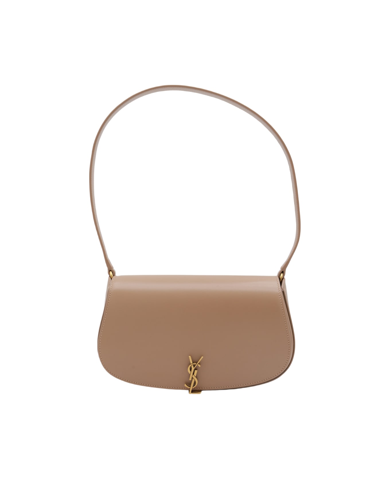 VIP【関税送料無料】希少 Saint Laurent Demi Lune hobo bag Saint Laurent Beige Leather Hobo Demi Lune Shoulder Bag