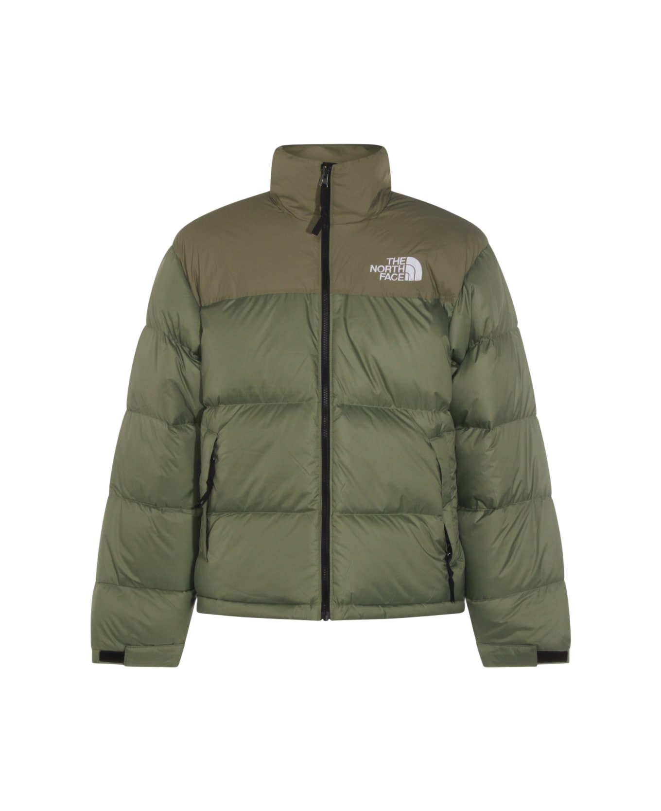 The North Face Dark Green Down Jacket - BARK MIST