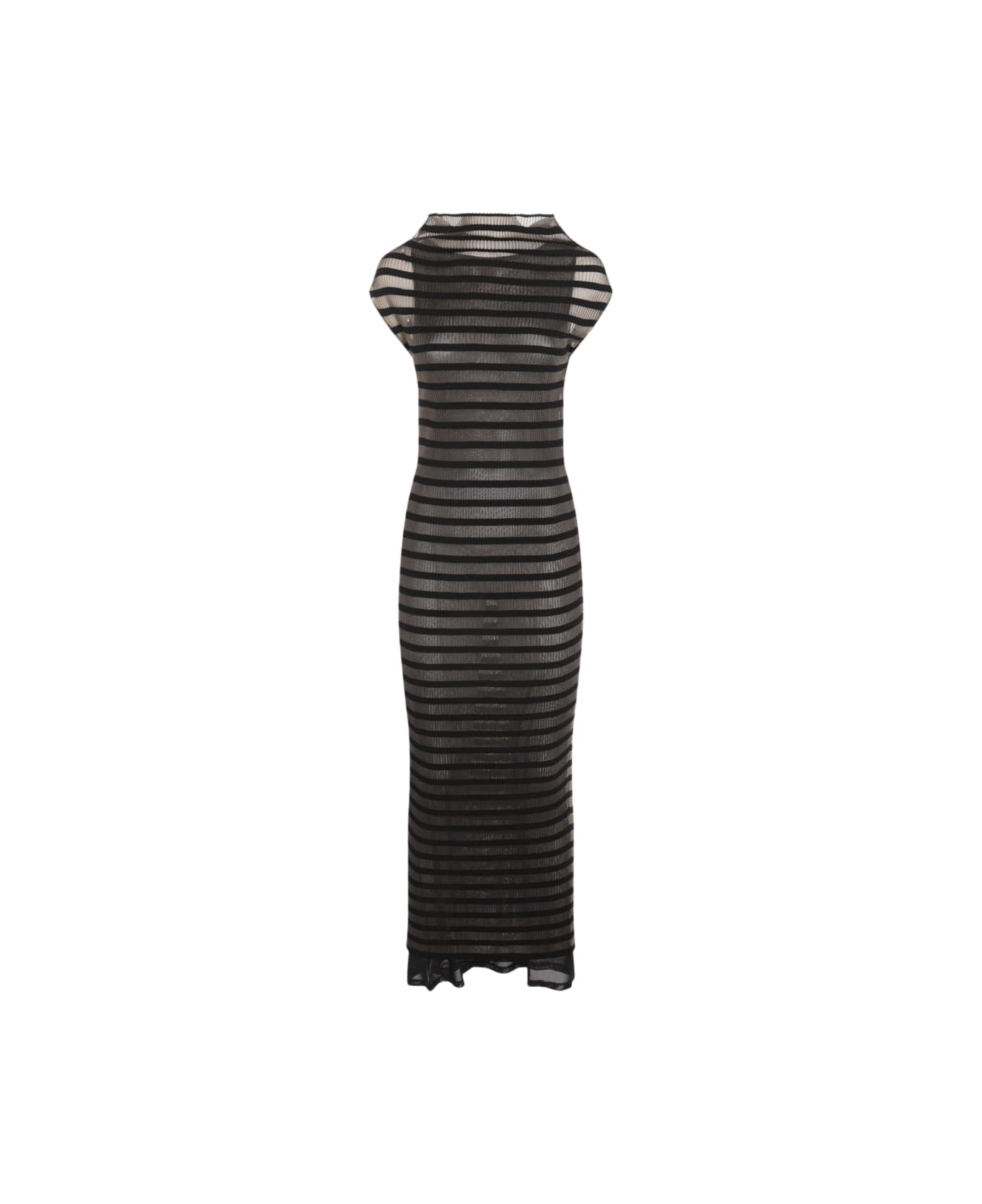 Jean Paul Gaultier Black Viscose Maxi Dress - Black