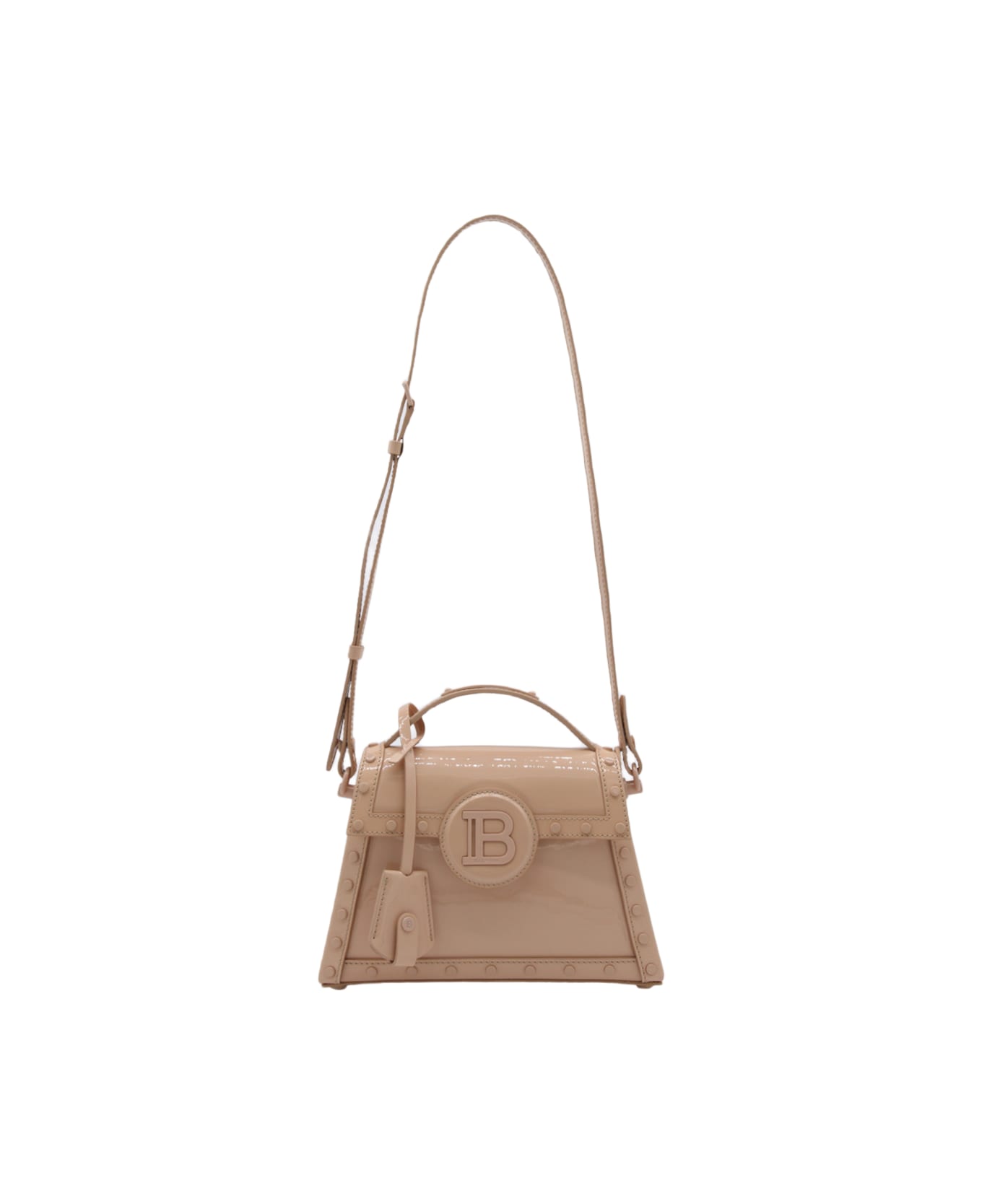 Balmain Light Pink Leather B-buzz Dynasty Handle Bag - NUDE ROSÉ トートバッグ