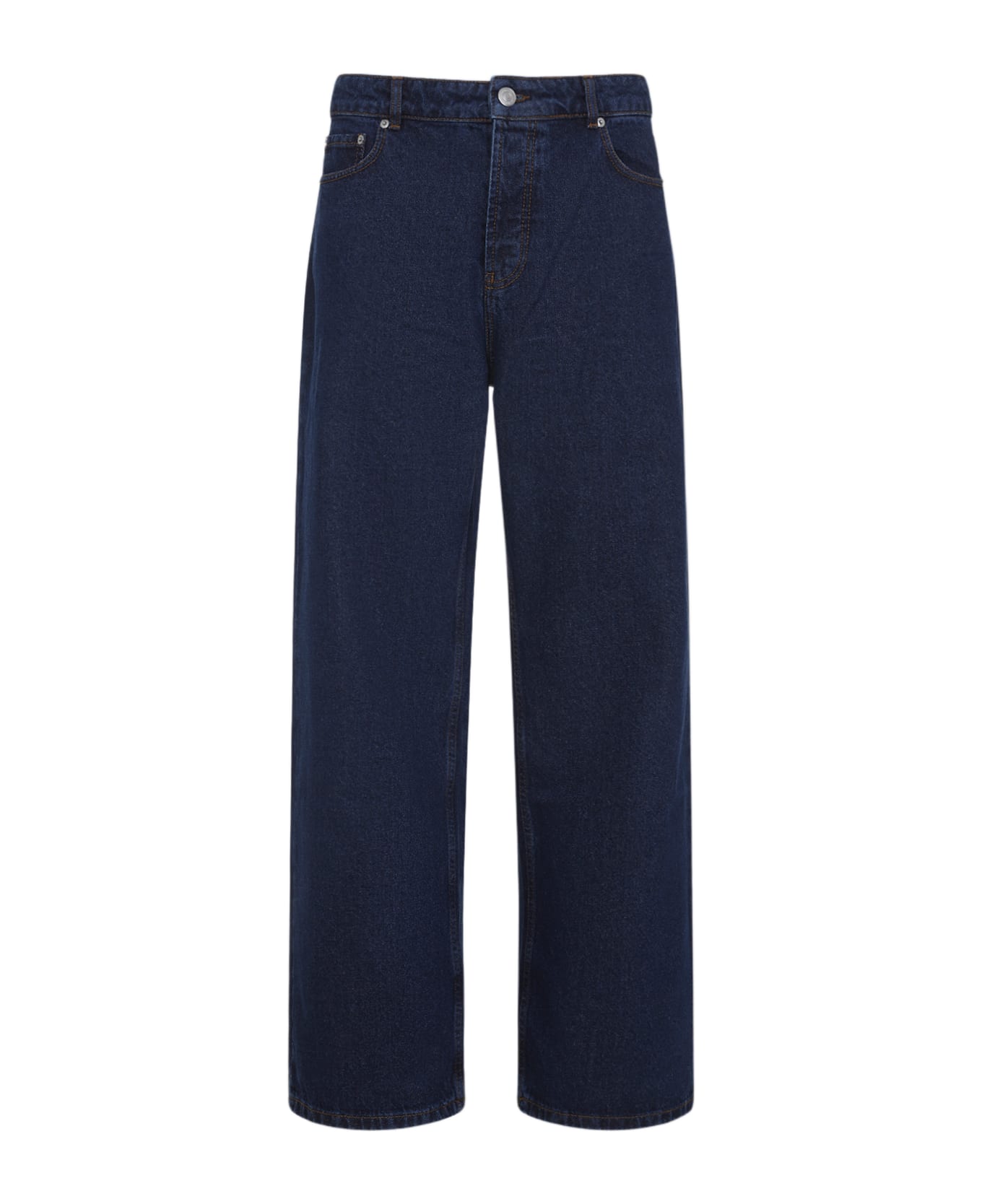 Ami Alexandre Mattiussi Large Fit Jeans - Anthracite