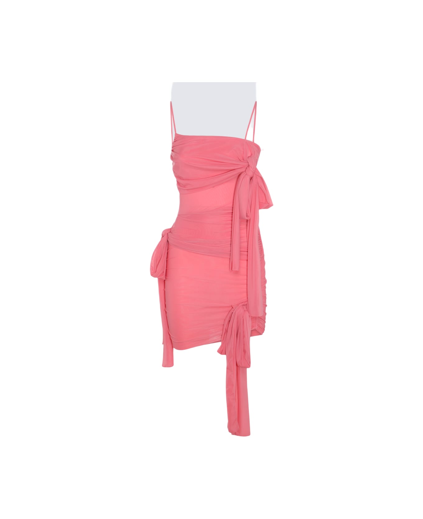 Blumarine Pink Strech Padded Mini Dress - Pink