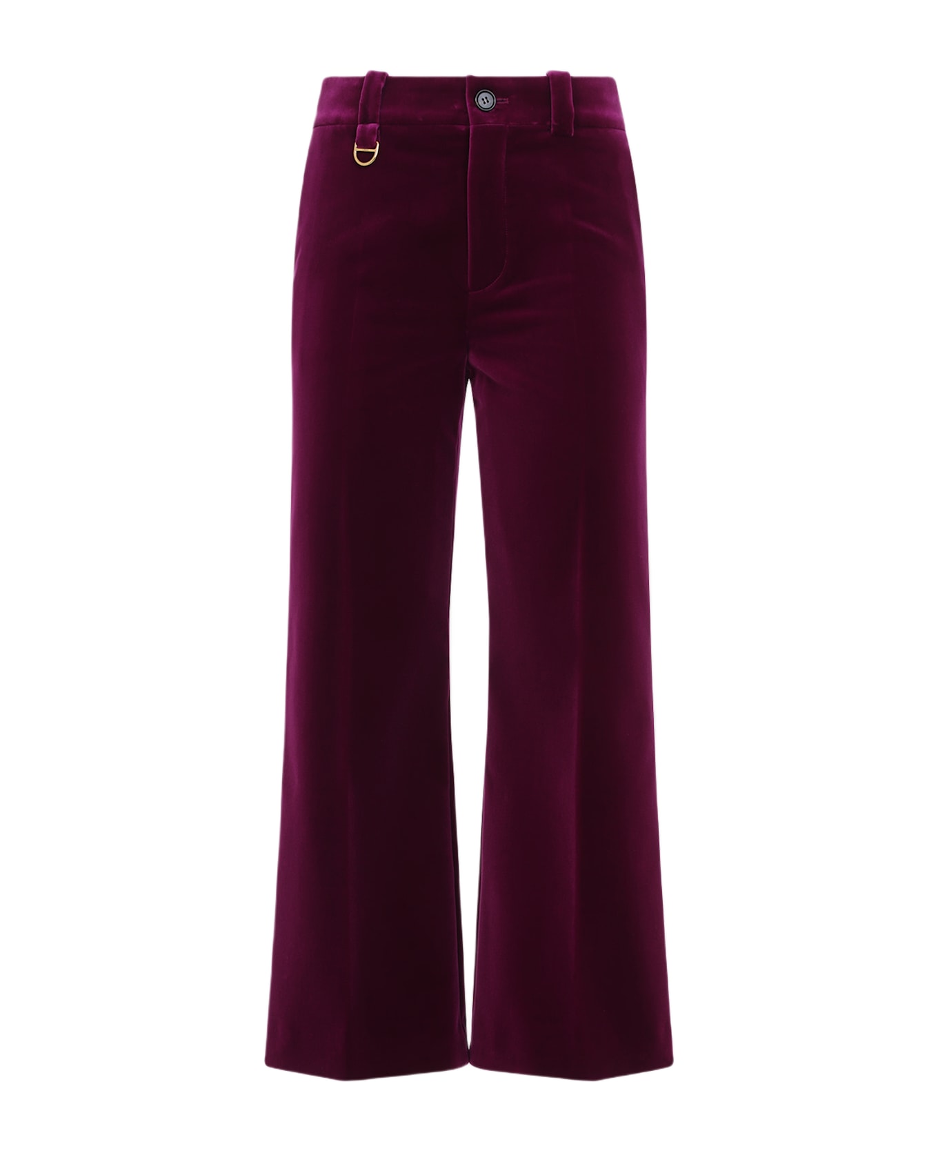 Chloé Wide Flare Pants - C Pansy Purple