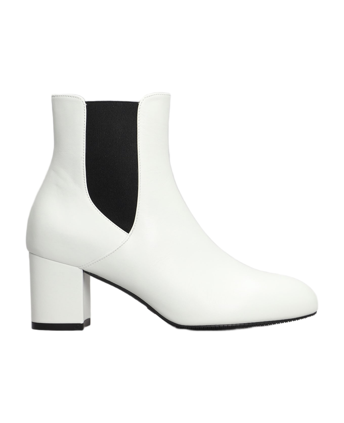 Stuart Weitzman Yuliana 60 Ankle Boots In White Leather - white