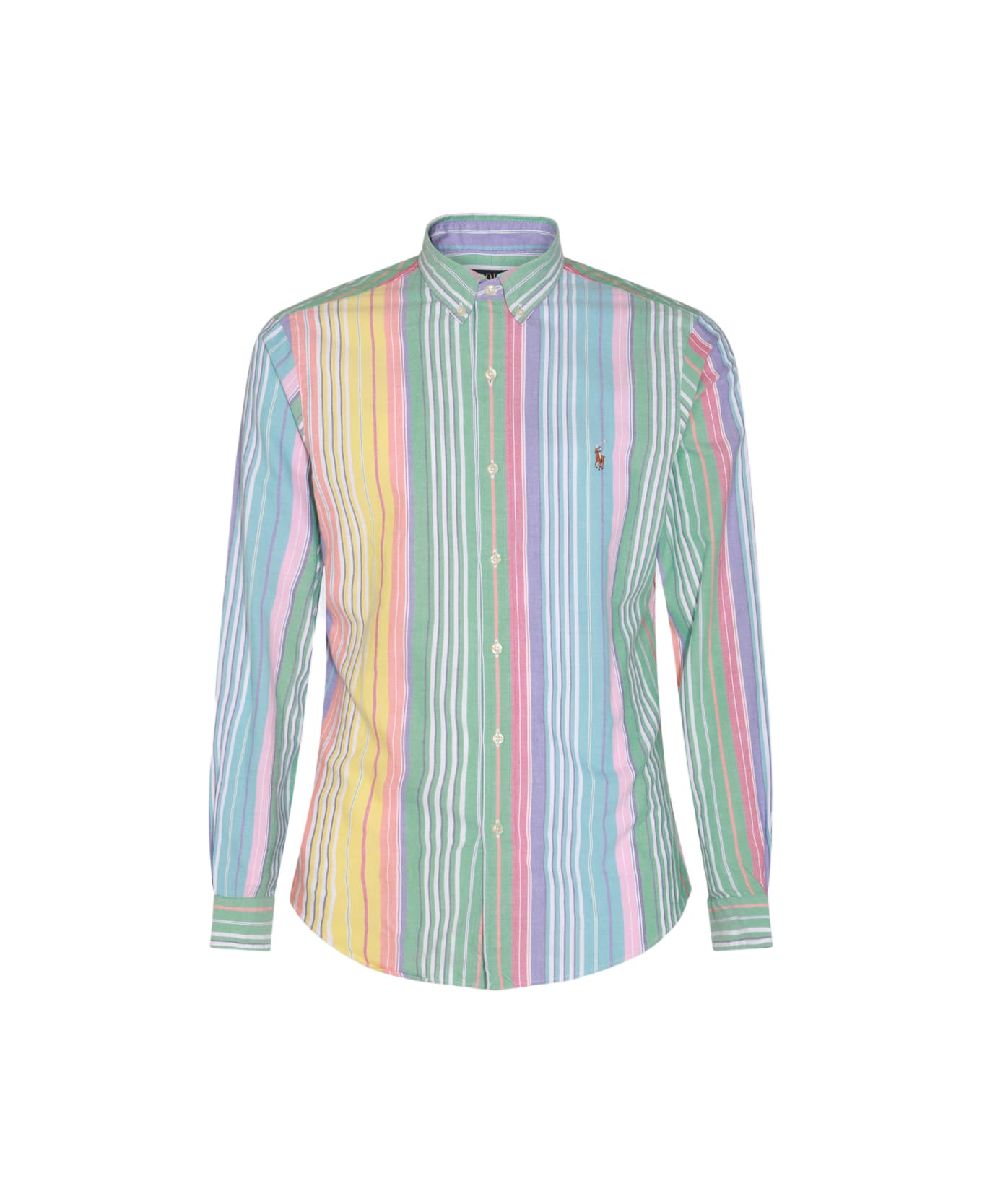 Polo Ralph Lauren Multicolor Cotton Shirt - 6346A GREEN/YELLOW MULTI