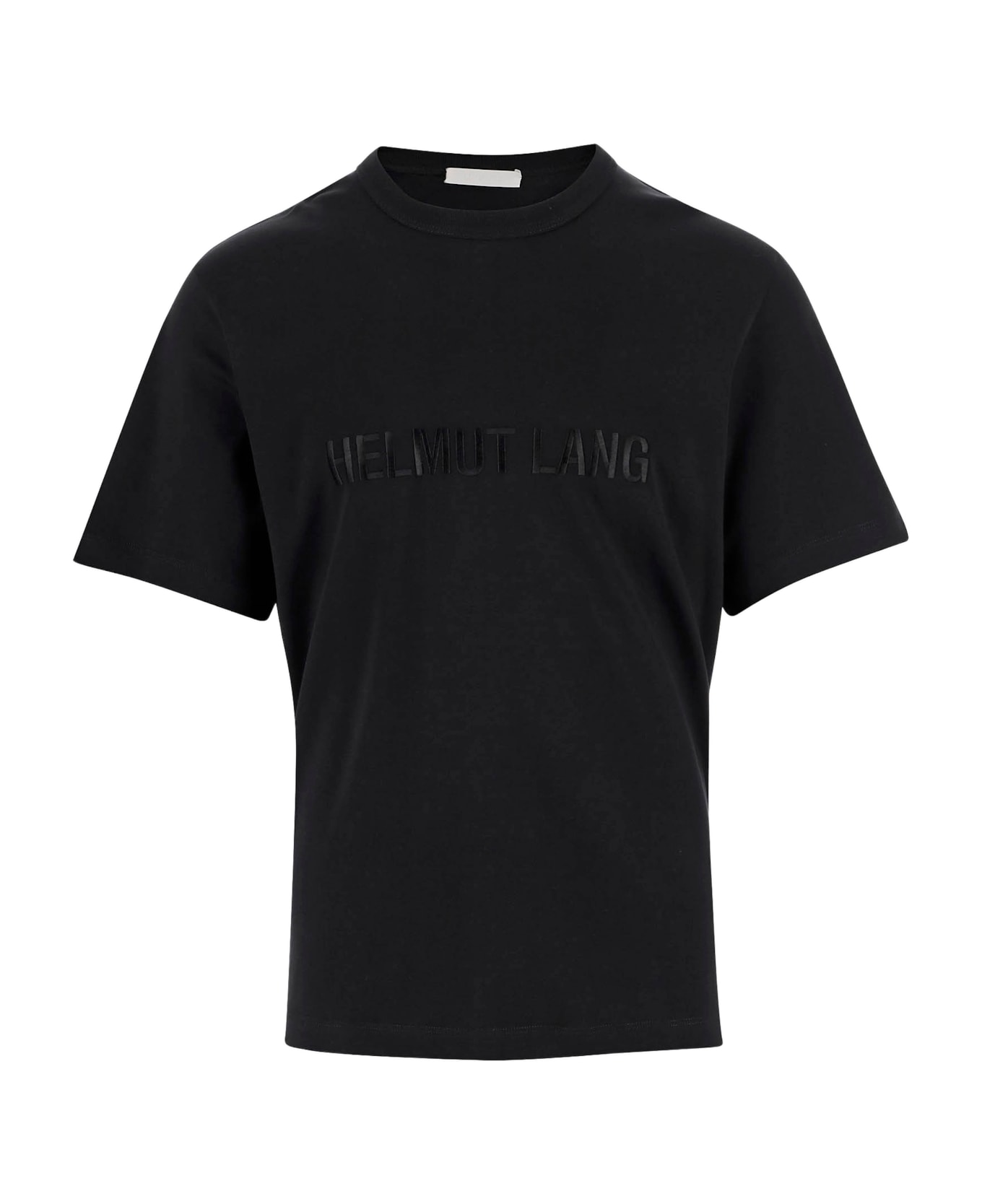 Helmut Lang Cotton T-shirt With Logo - Black