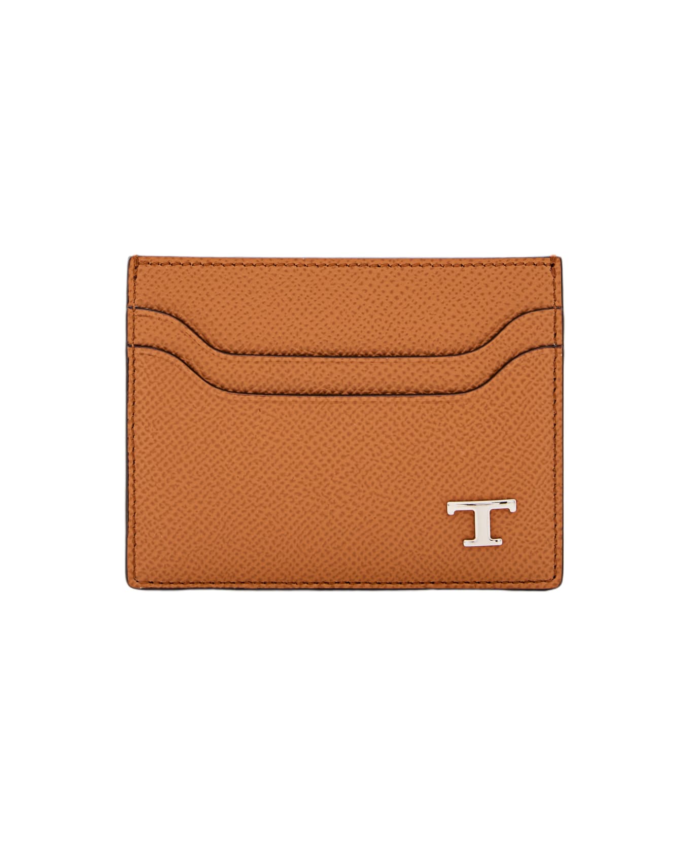 Tod
s T Plaque Card Holder - Brown
