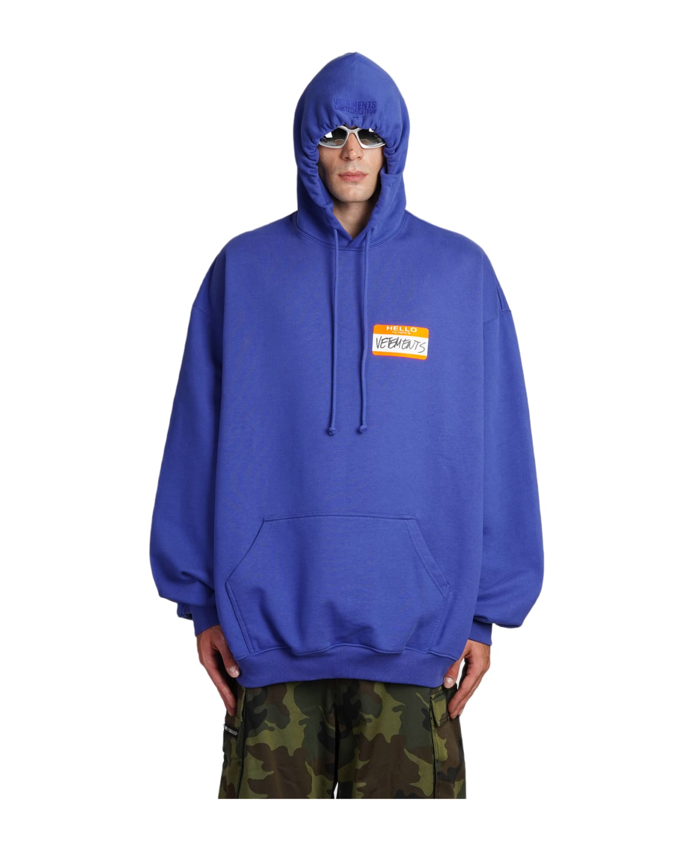 Vetements cheap blue hoodie