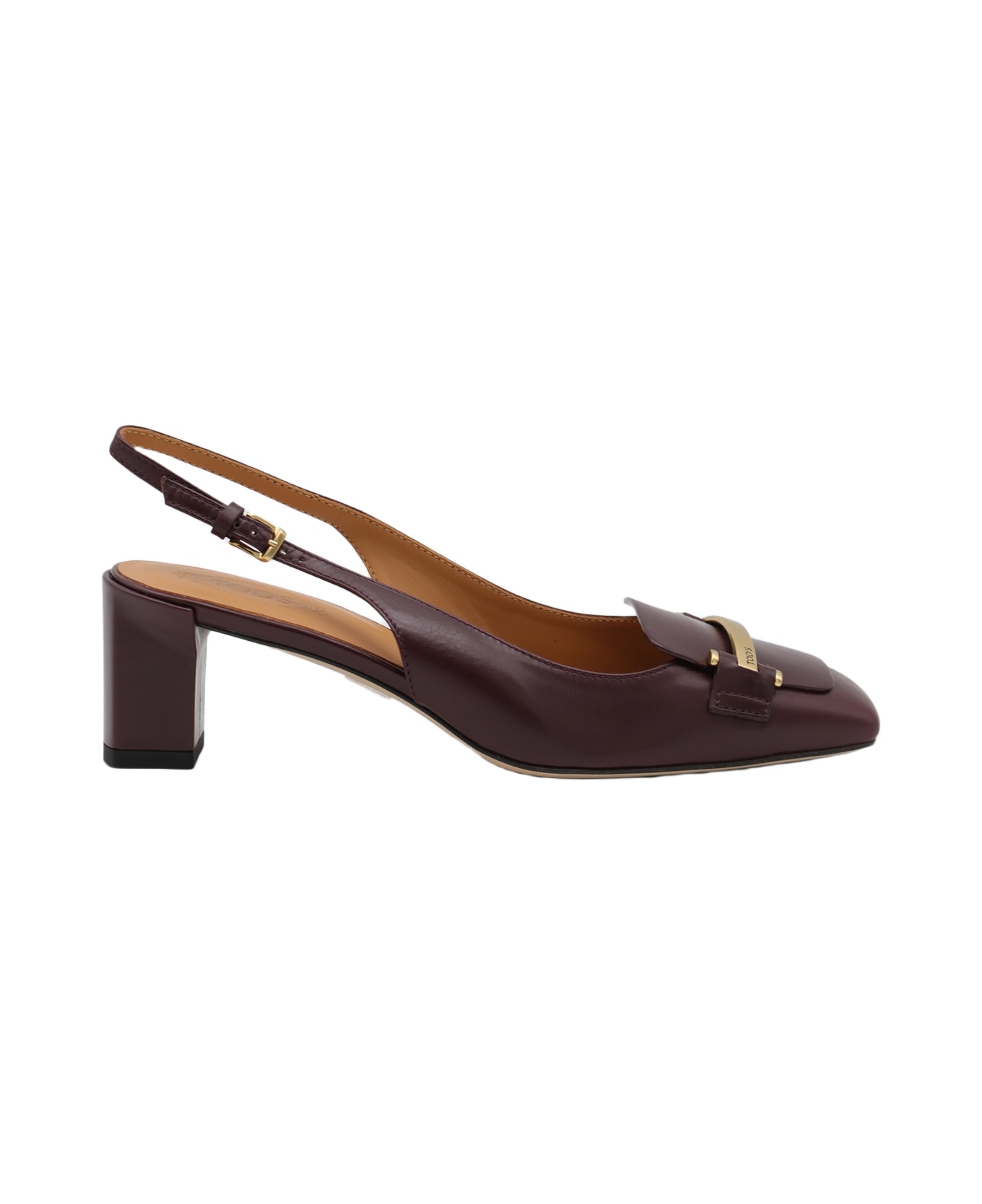 Tod
s Brown Leather Pumps - KRAFT CHIARO